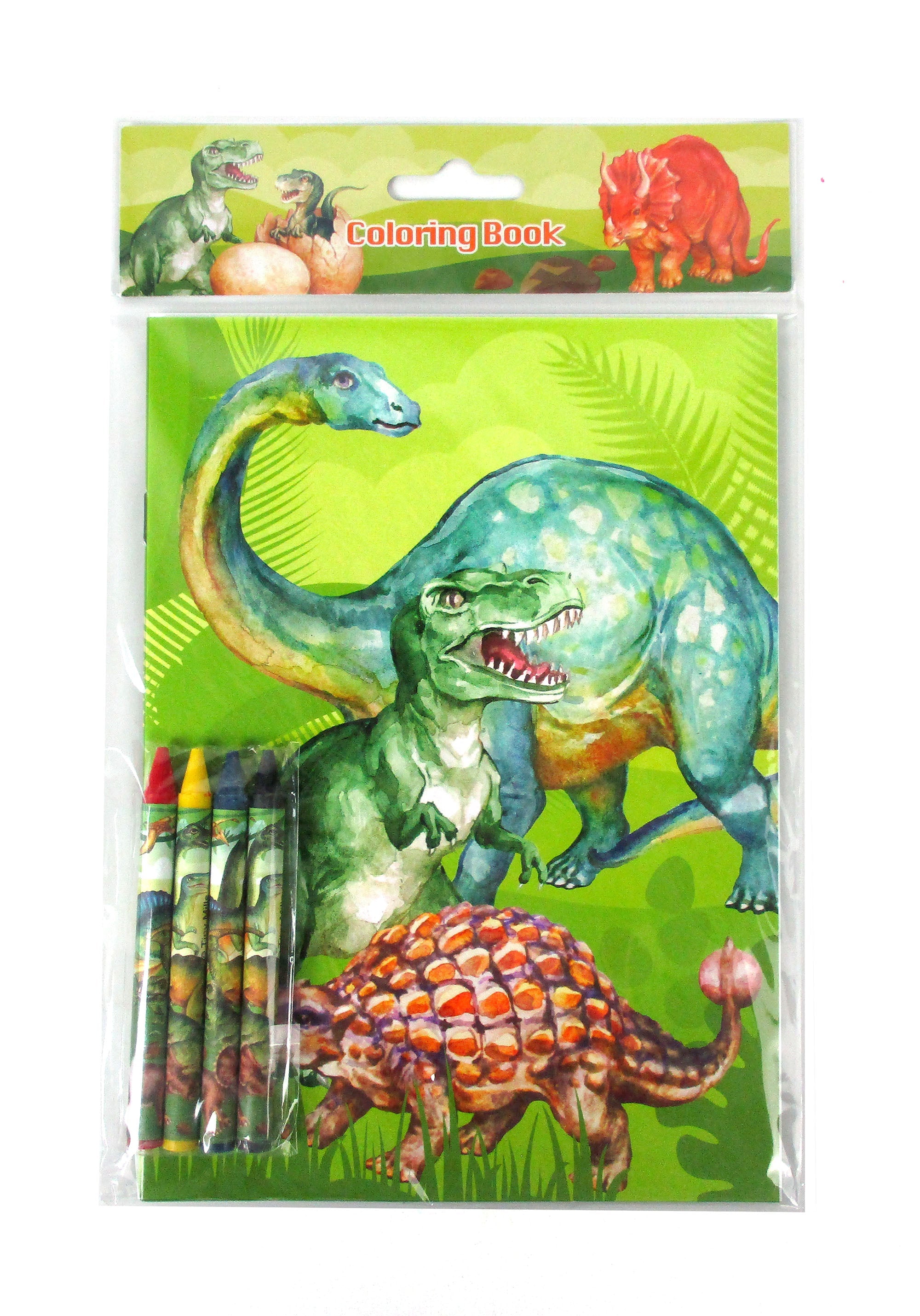 Jurassic Coloring Books With Crayons Party Favors - Set Of 6 Or 12