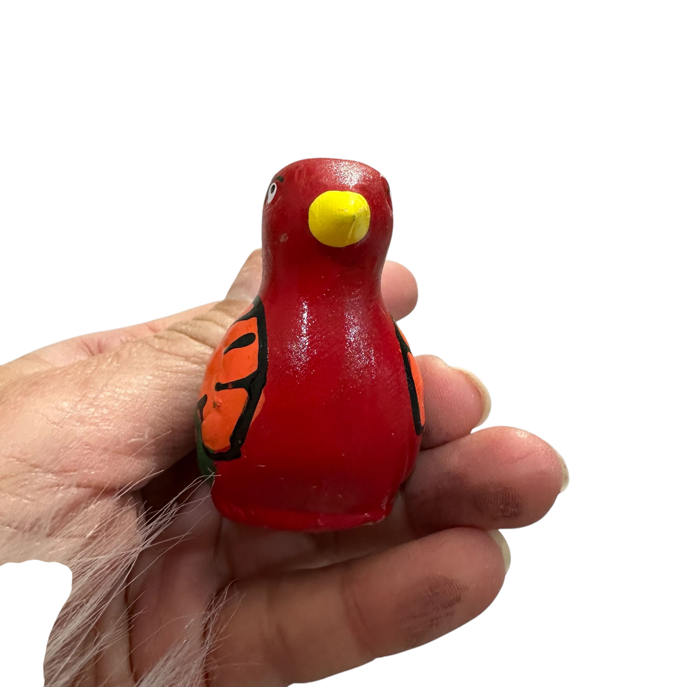 Clay Water Whistle Bird (red Crest)