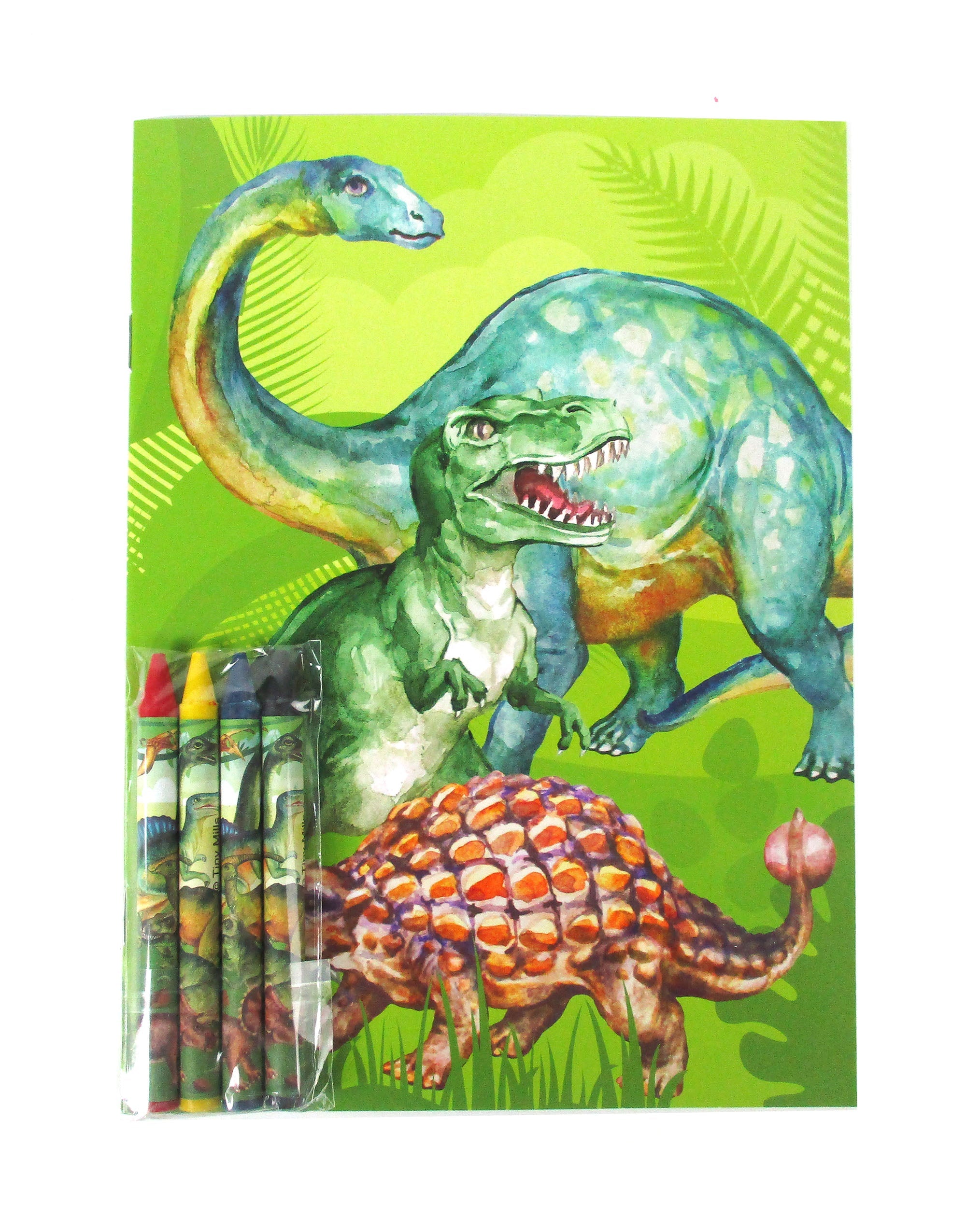 Jurassic Coloring Books With Crayons Party Favors - Set Of 6 Or 12