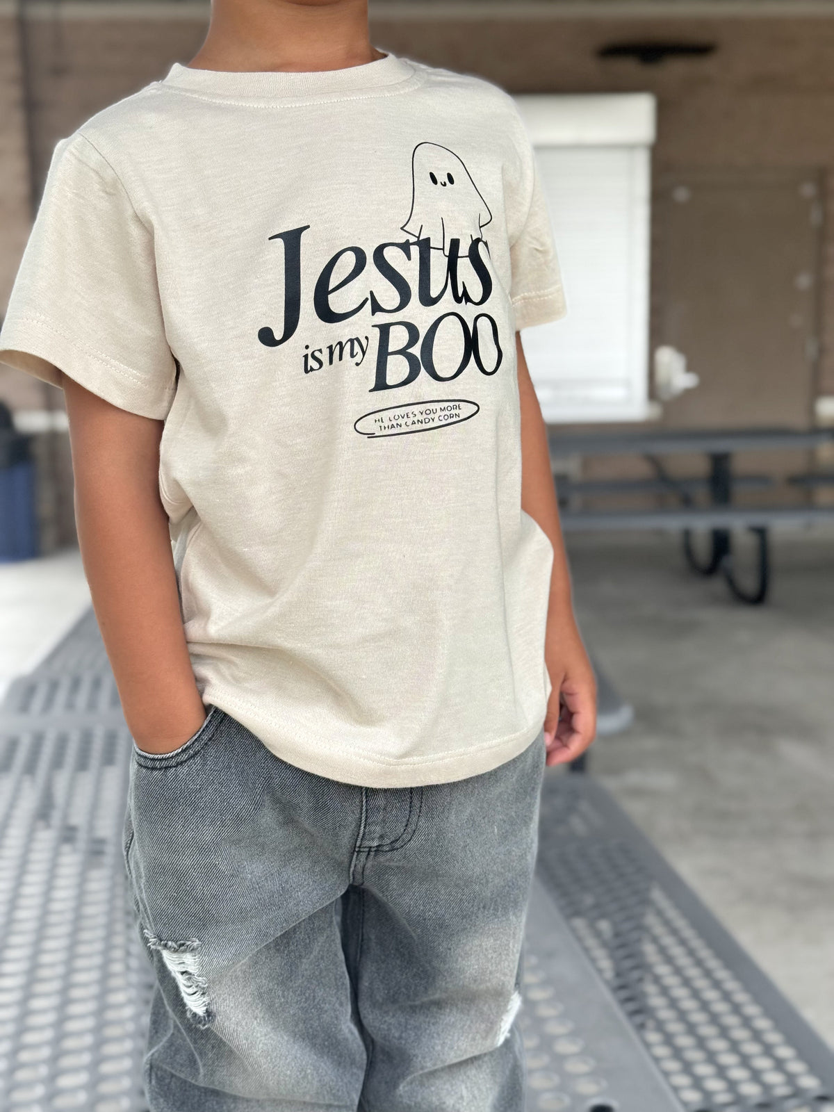 Jesus Is My Boo Kids Tee