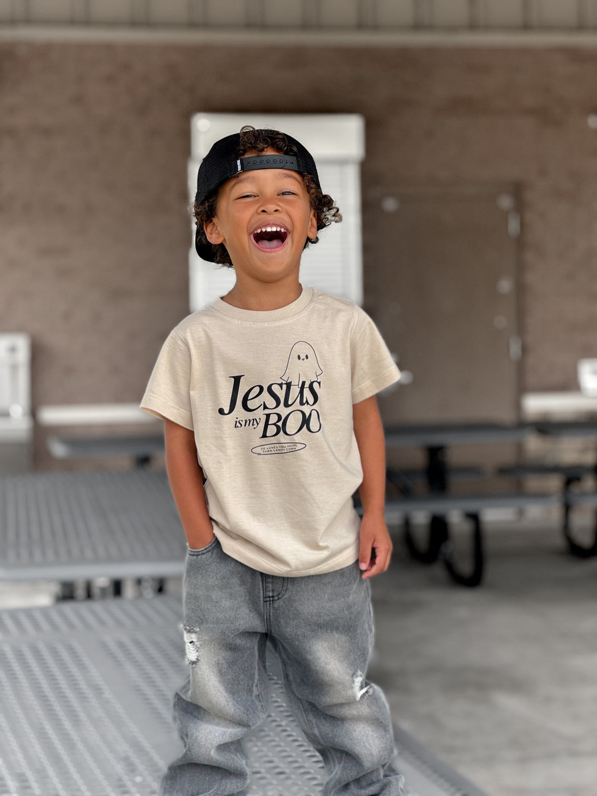 Jesus Is My Boo Kids Tee