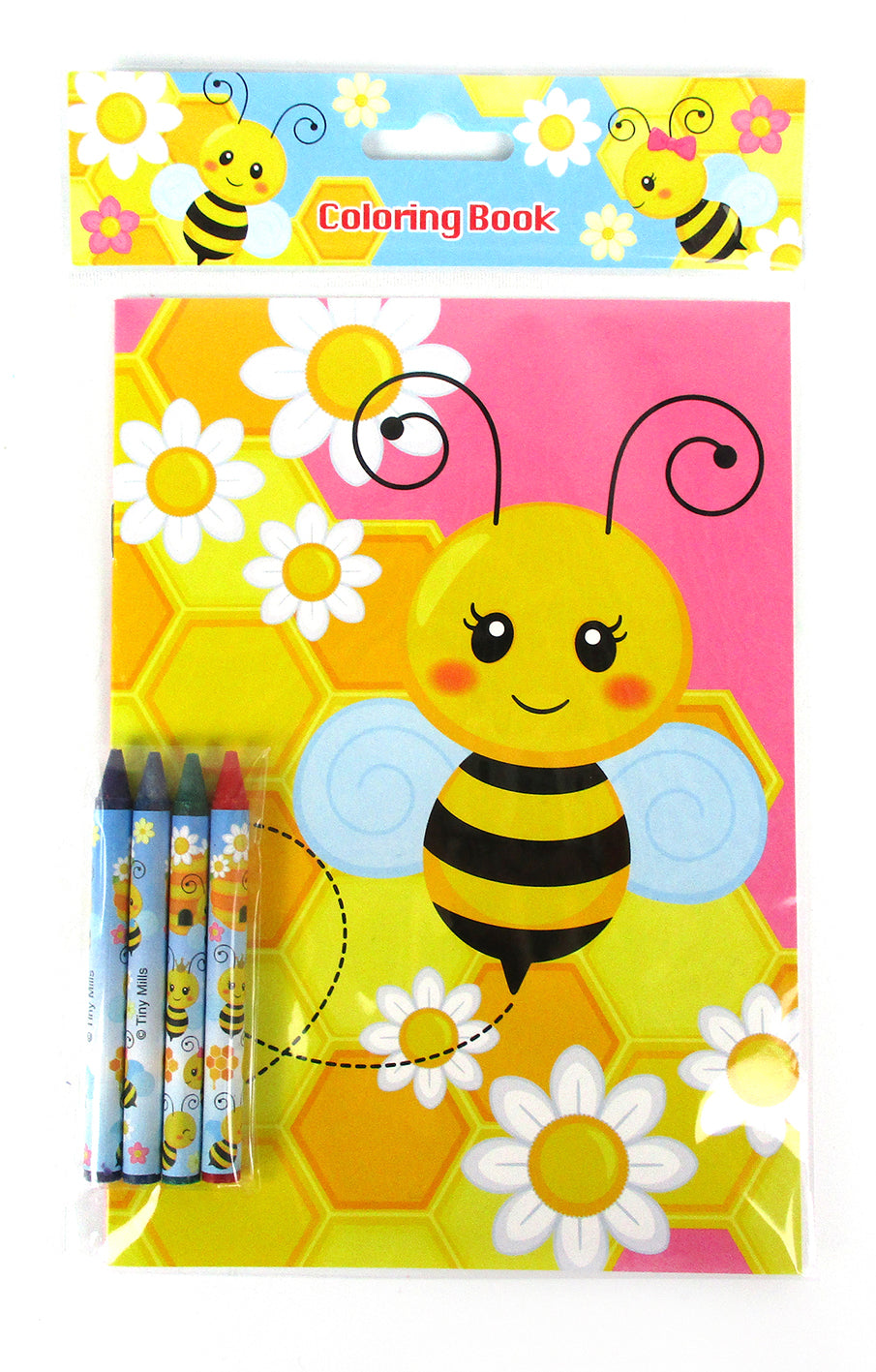 Honeybees Coloring Books With Crayons Party Favors - Set Of 6 Or 12