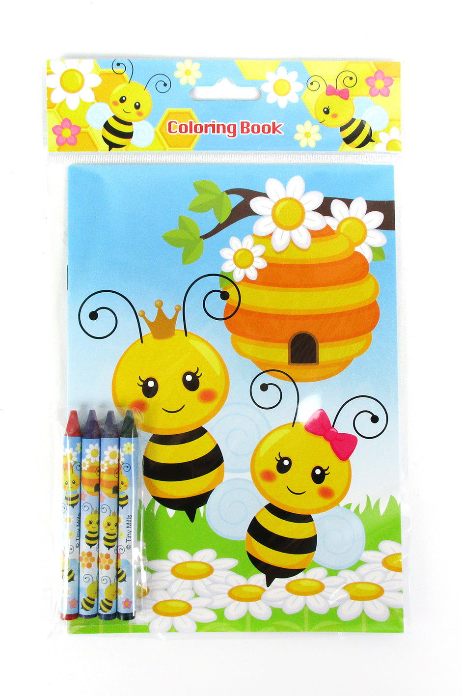 Honeybees Coloring Books With Crayons Party Favors - Set Of 6 Or 12