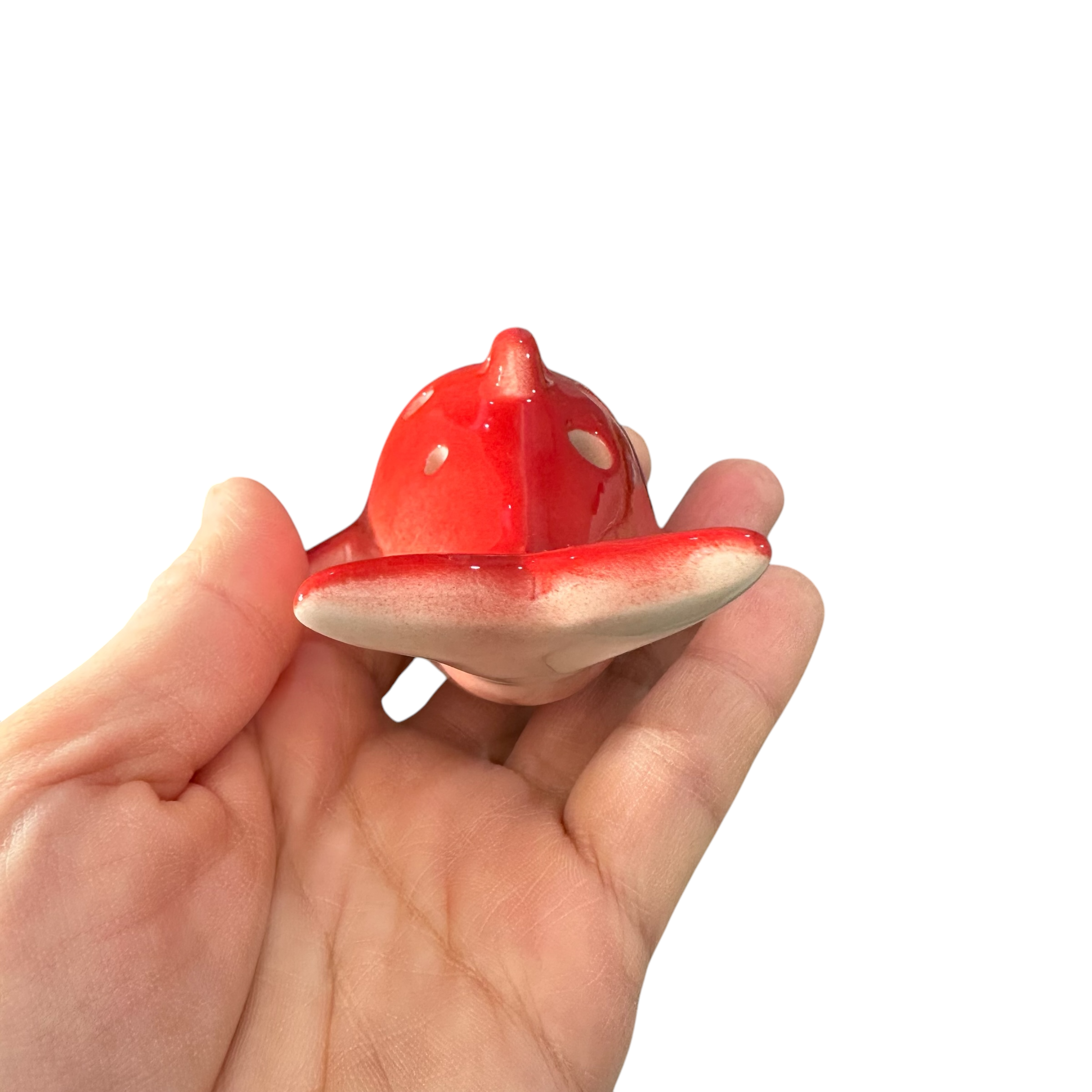 Ceramic Dolphin Ocarina Red