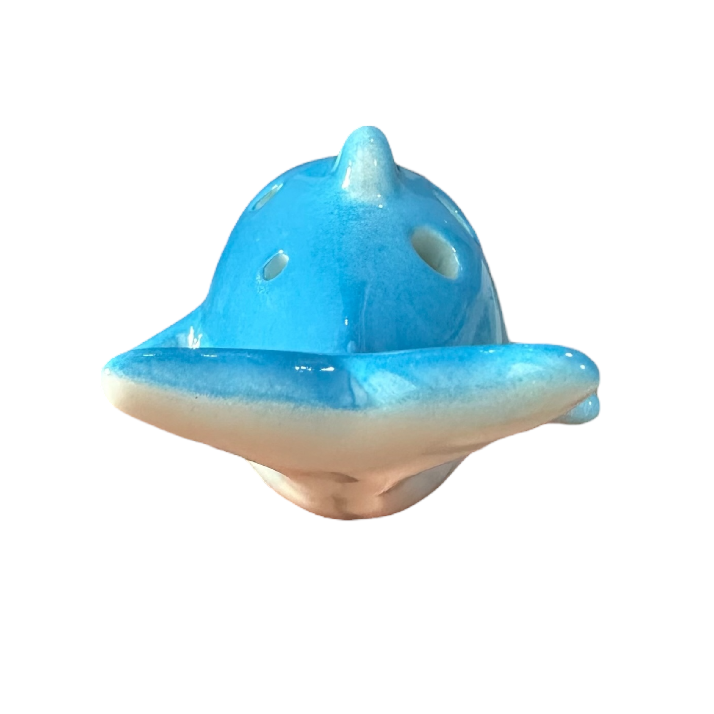 Ceramic Dolphin Ocarina Sky Blue