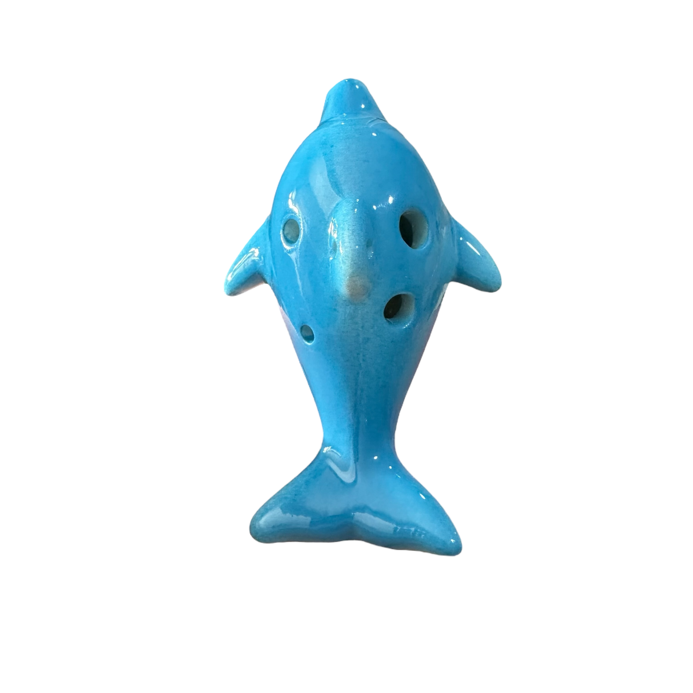 Ceramic Dolphin Ocarina Sky Blue