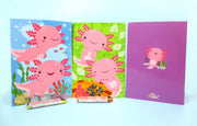 Axolotl Coloring Books With Crayons Party Favors - Set Of 6 Or 12