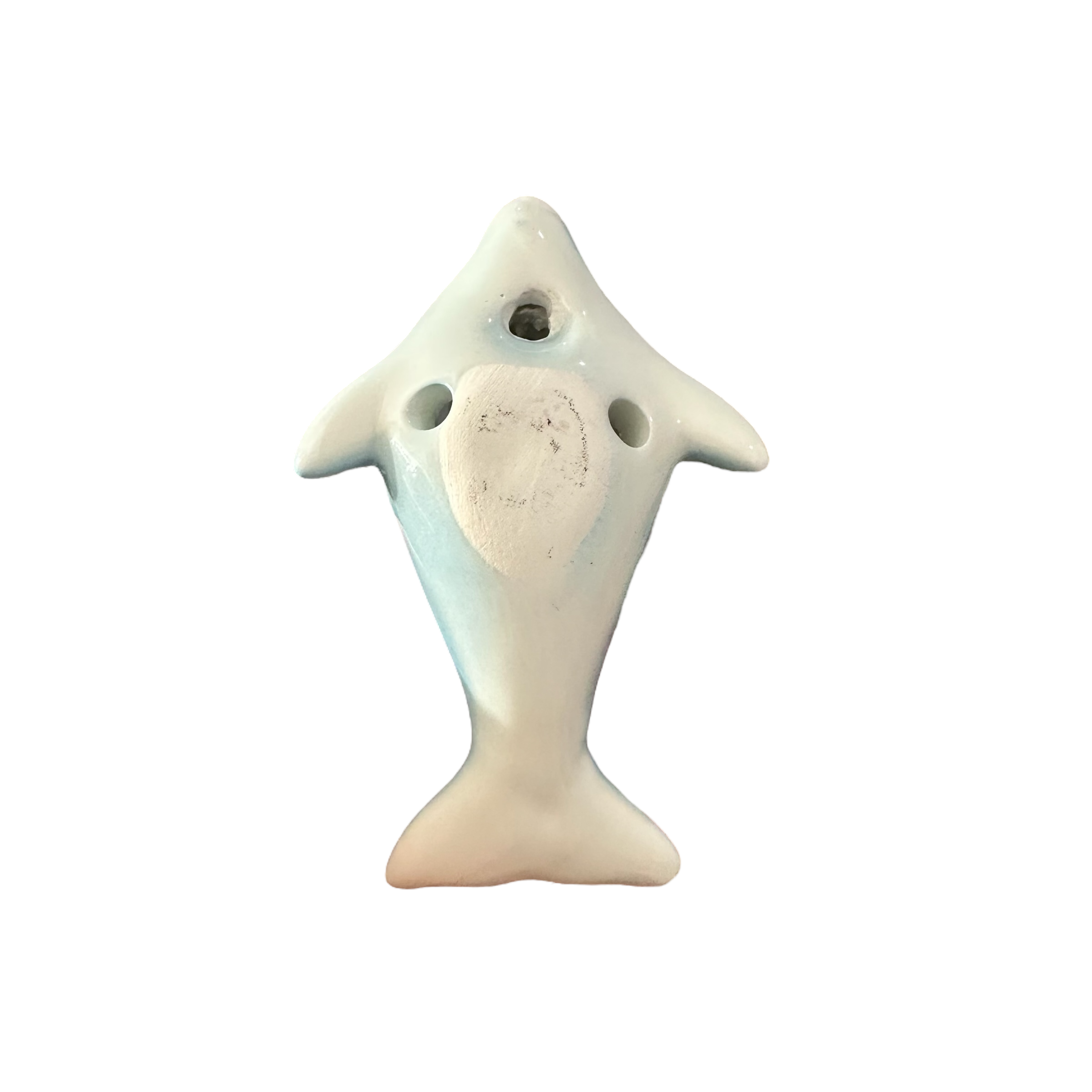 Ceramic Dolphin Ocarina Sky Blue