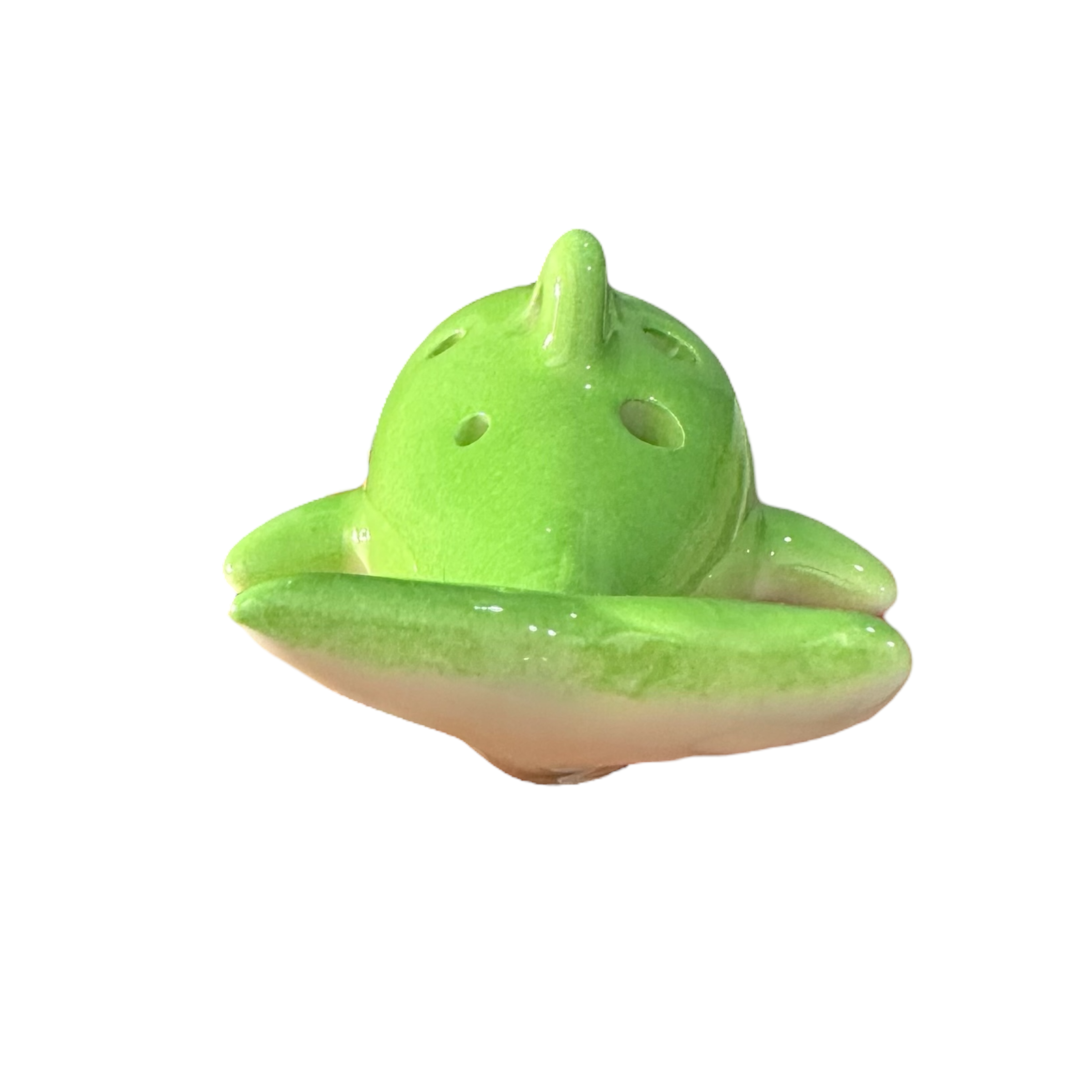 Ceramic Dolphin Ocarina Green