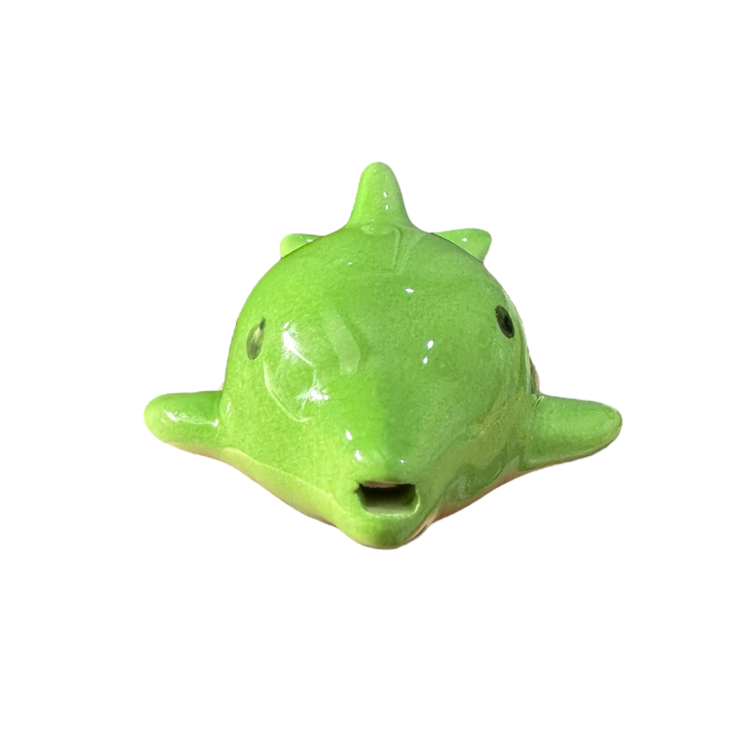 Ceramic Dolphin Ocarina Green