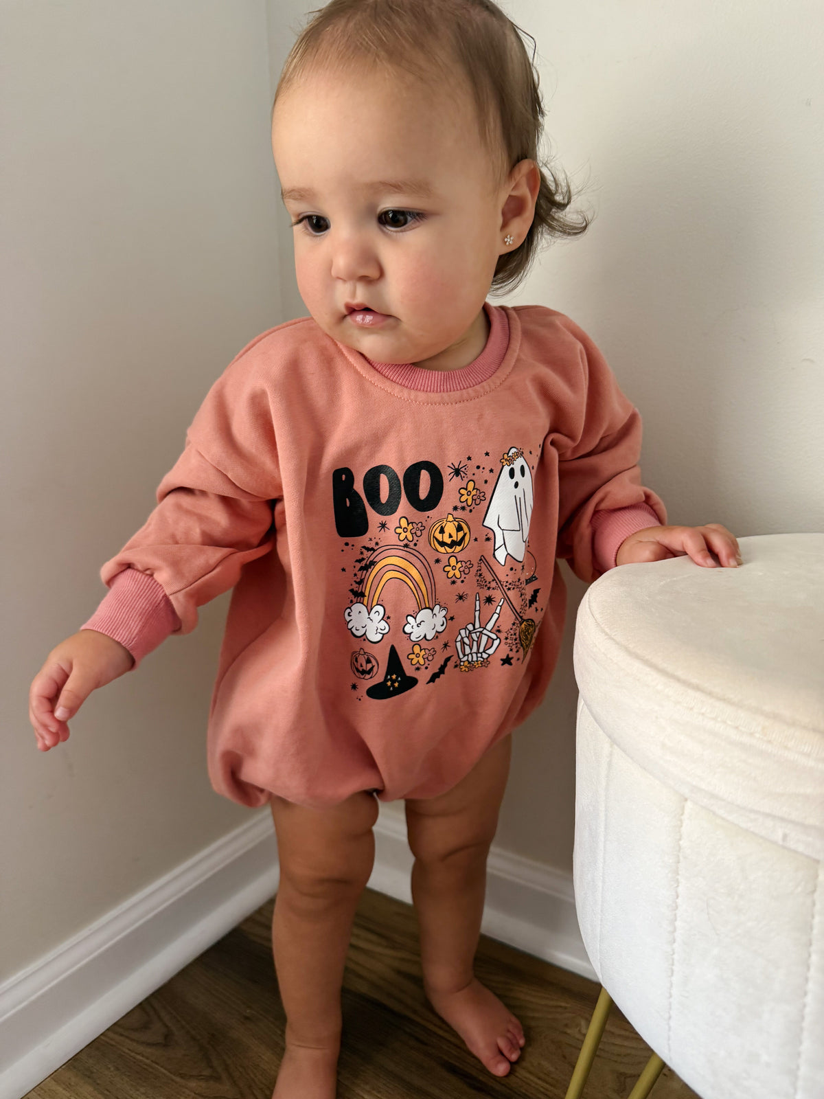 Halloween Sweatshirt Romper