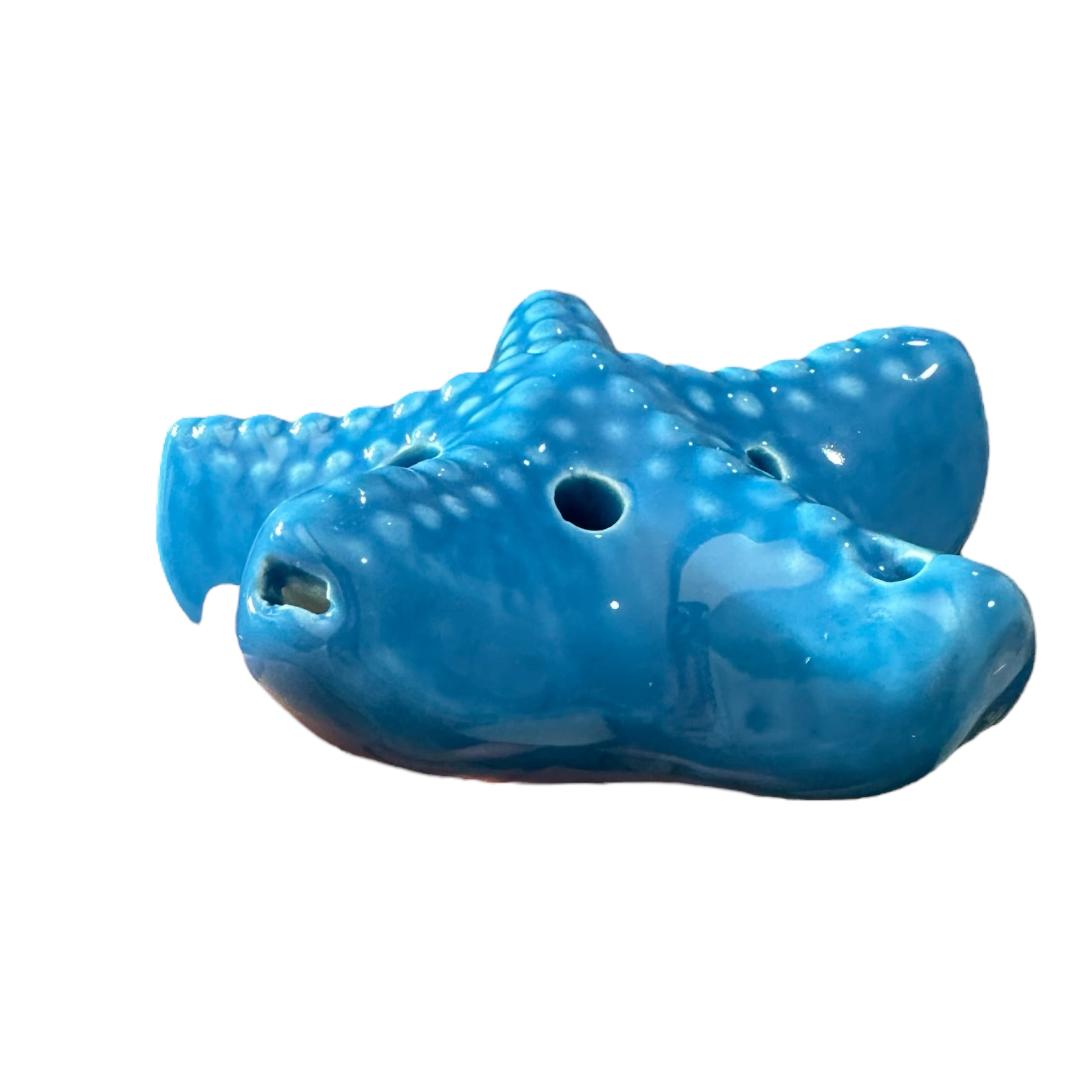 Ceramic-starfish-ocarina-blue