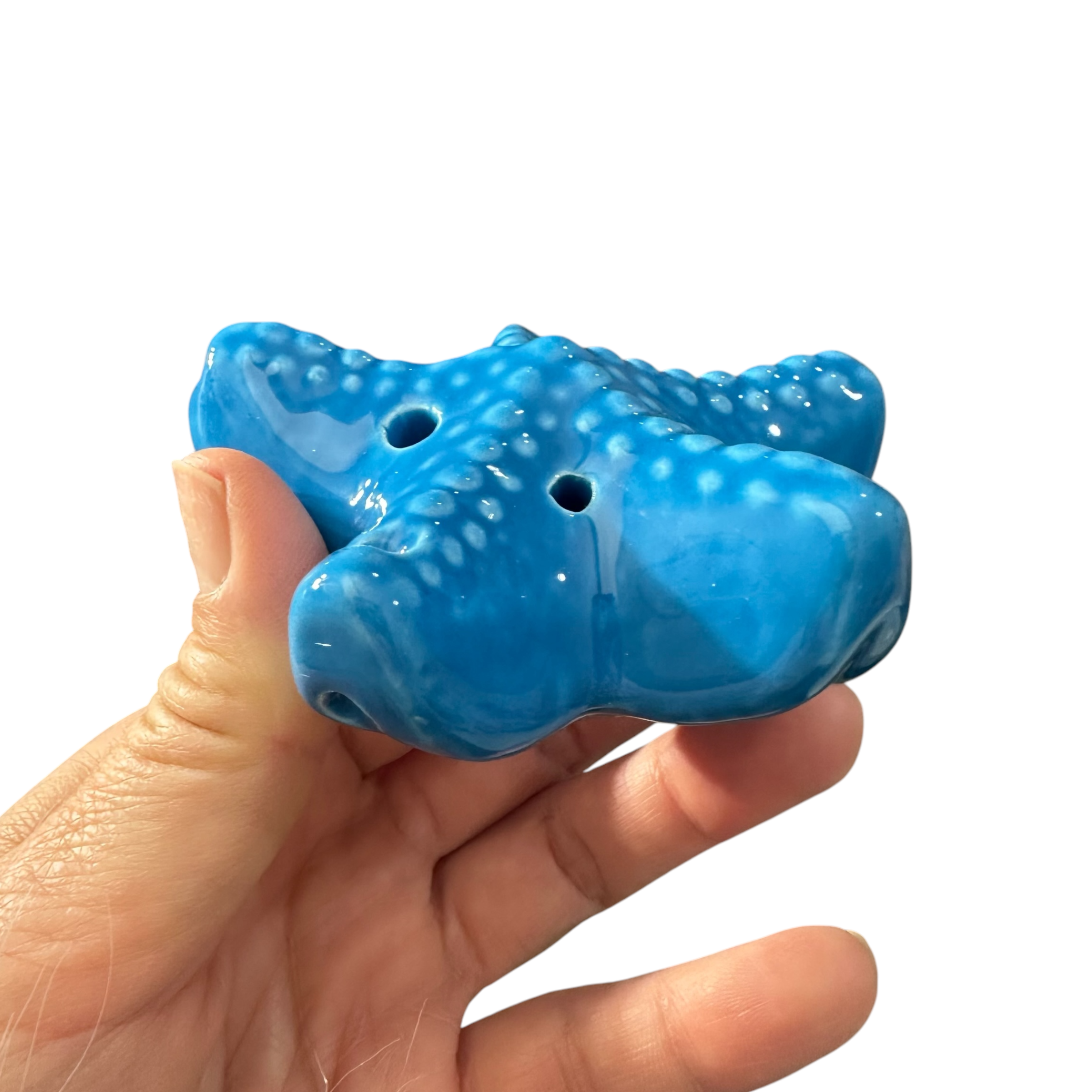 Ceramic-starfish-ocarina-blue