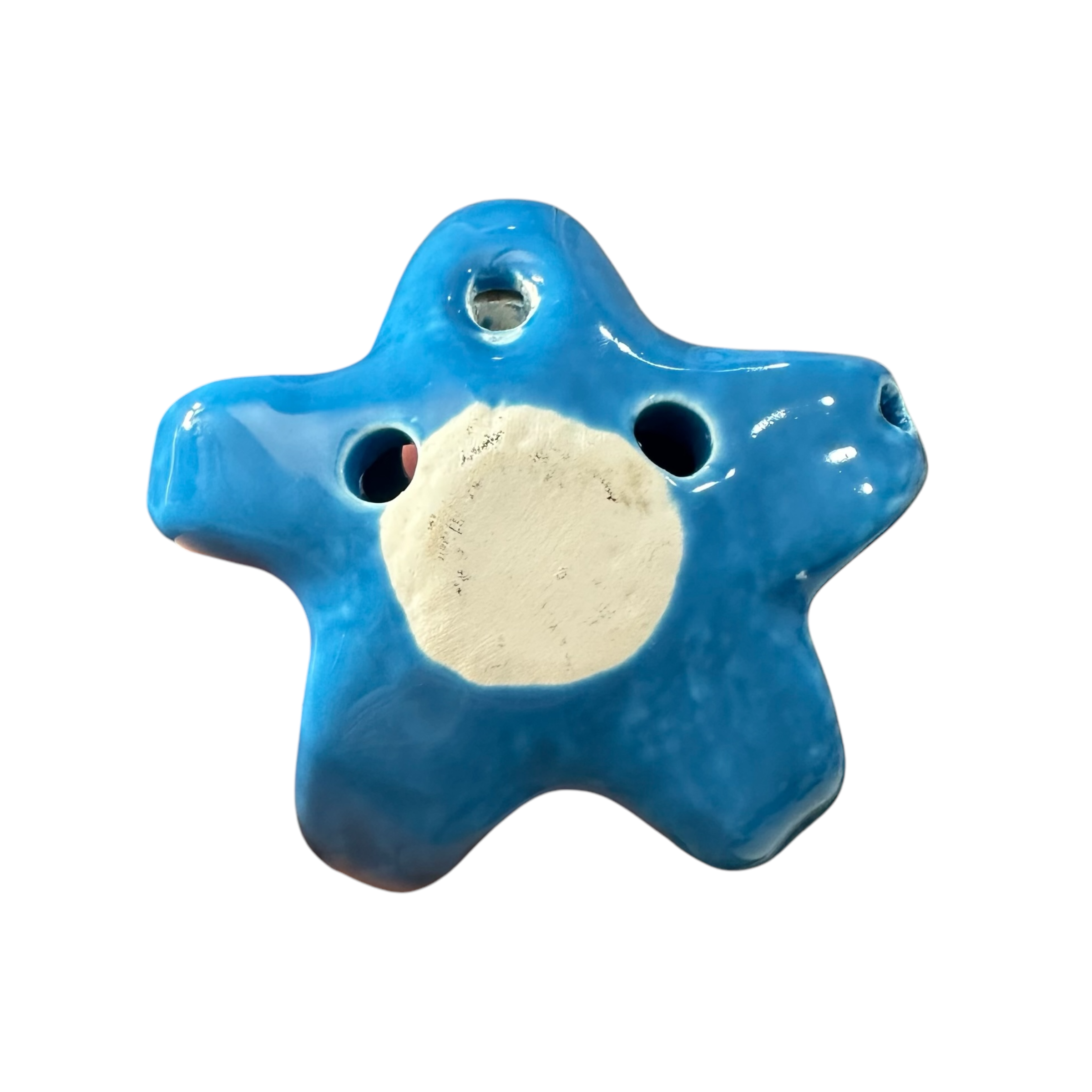 Ceramic-starfish-ocarina-blue