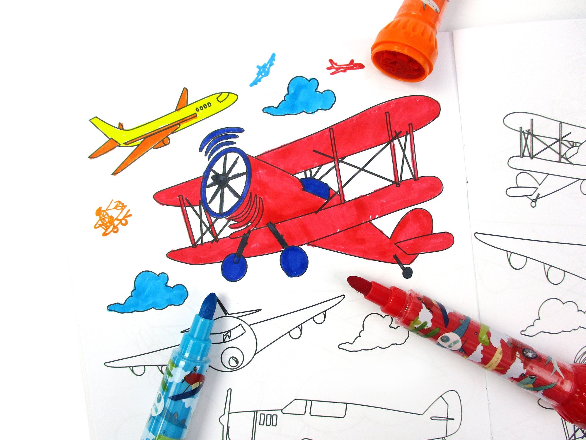 Airplane Stamp Marker Set - Set Of 10