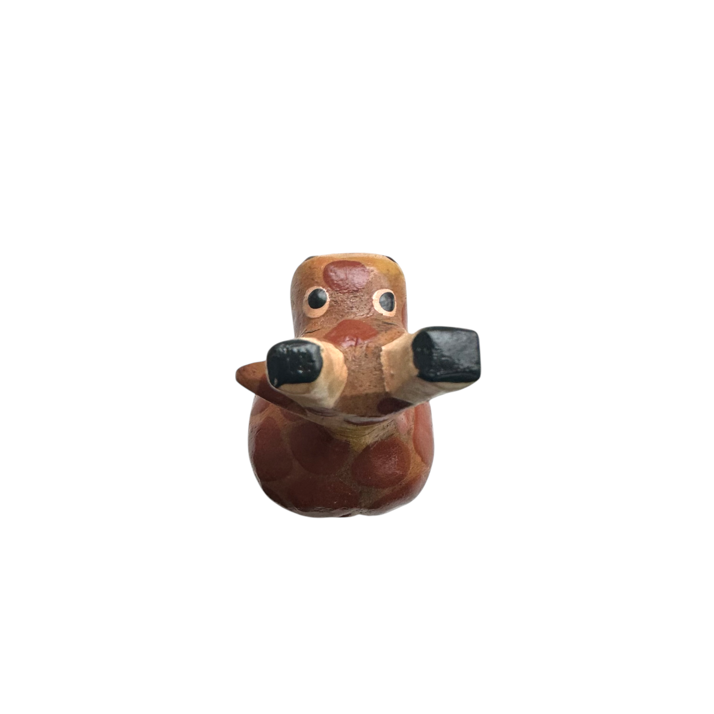 Small Wooden Giraffe Figurine