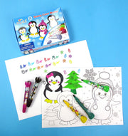 Penguin Stamp Marker Set - Set Of 10