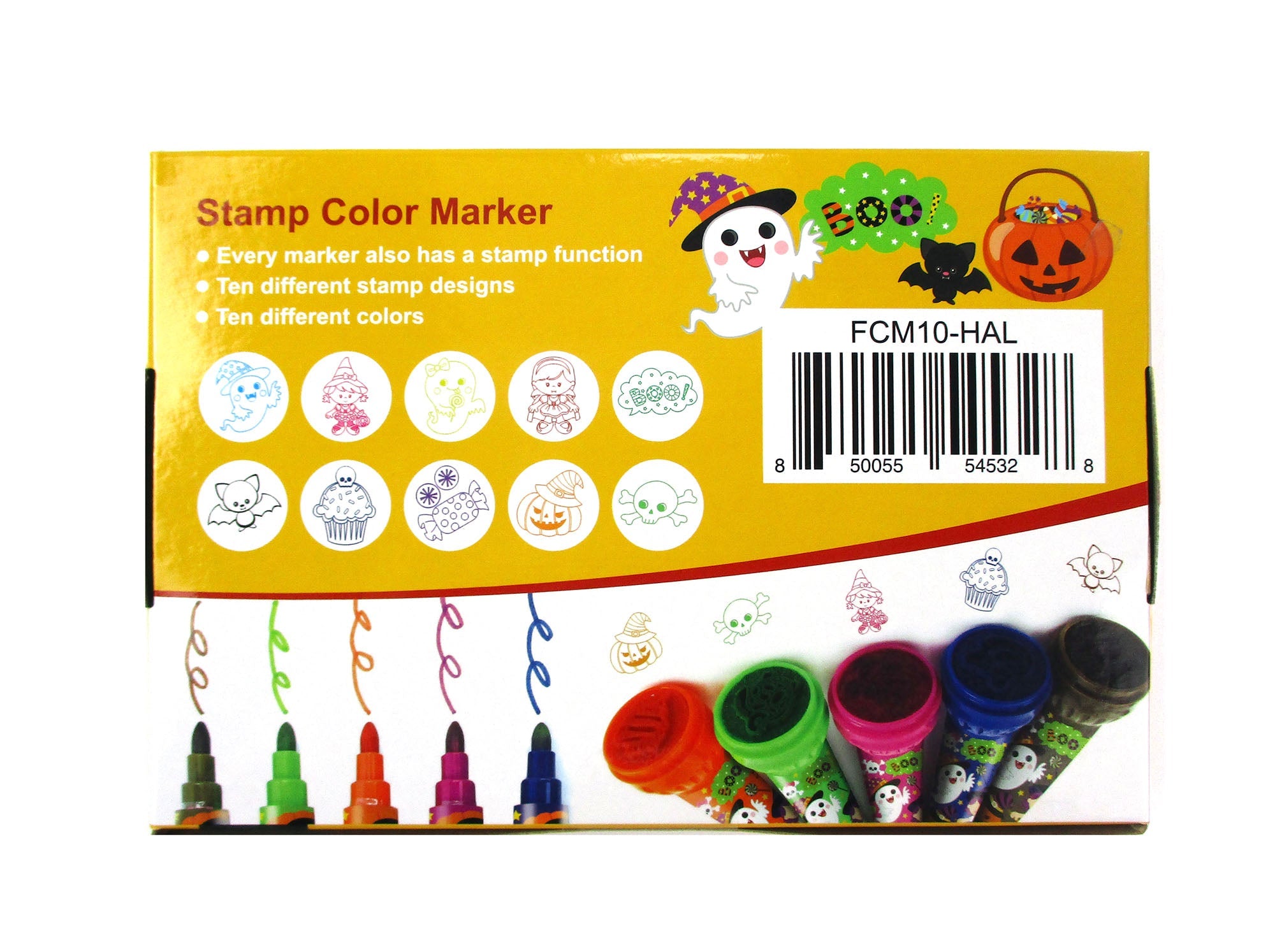 Halloween Stamp Marker Set - Set Of 10