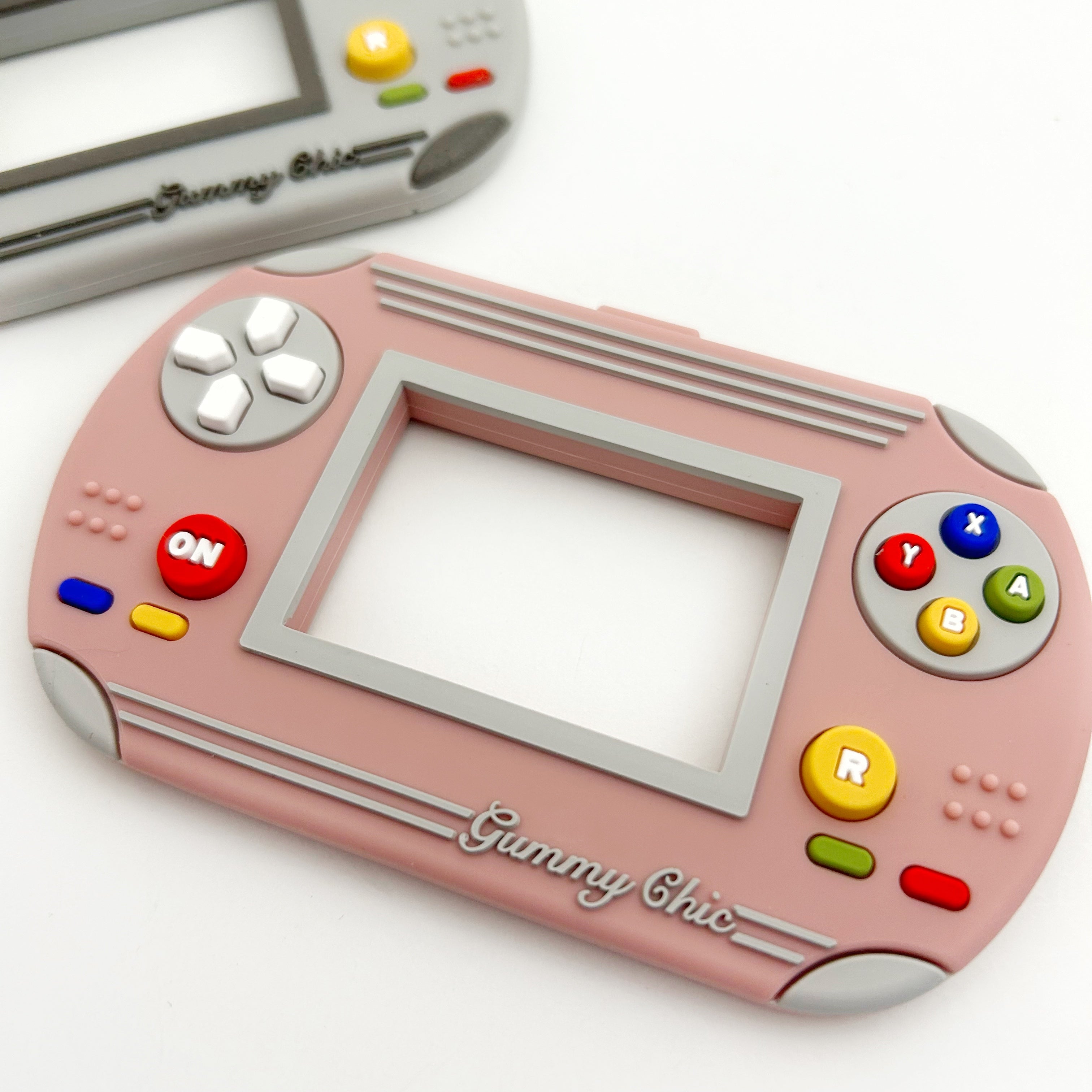 Handheld Video Game Silicone Teether: Nostalgic & Safe Choice