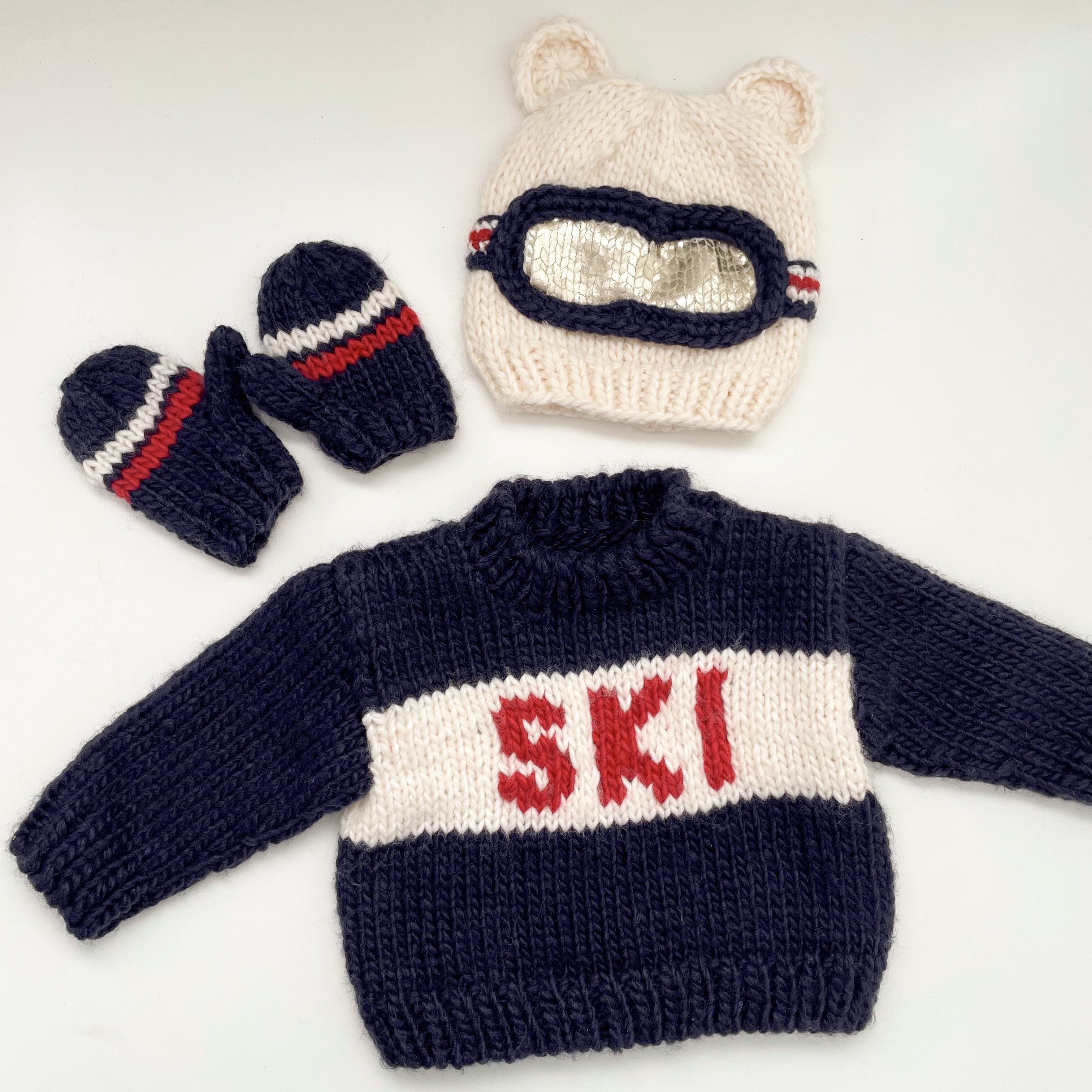 Ski Goggles Beanie, Bear