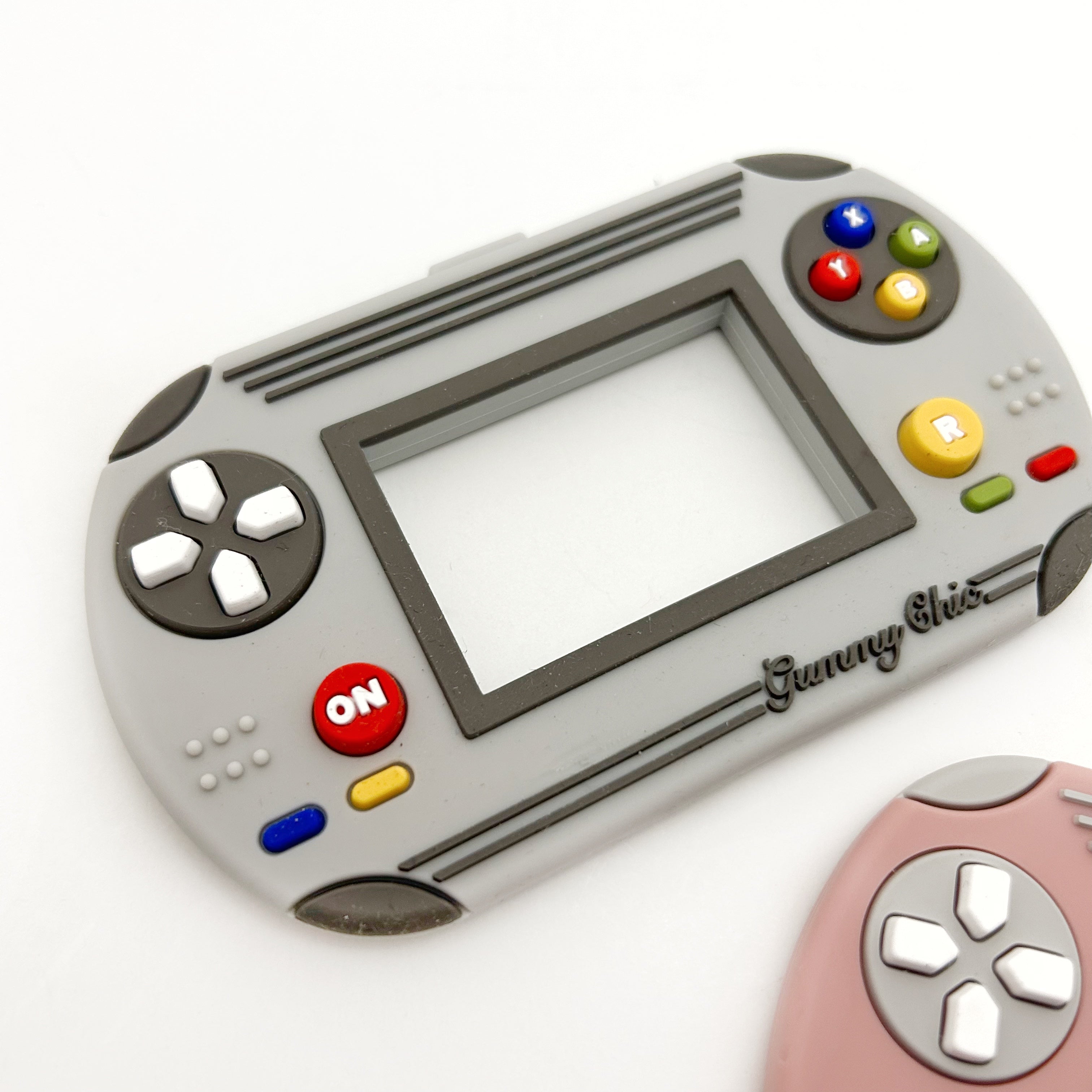 Handheld Video Game Silicone Teether: Nostalgic & Safe Choice