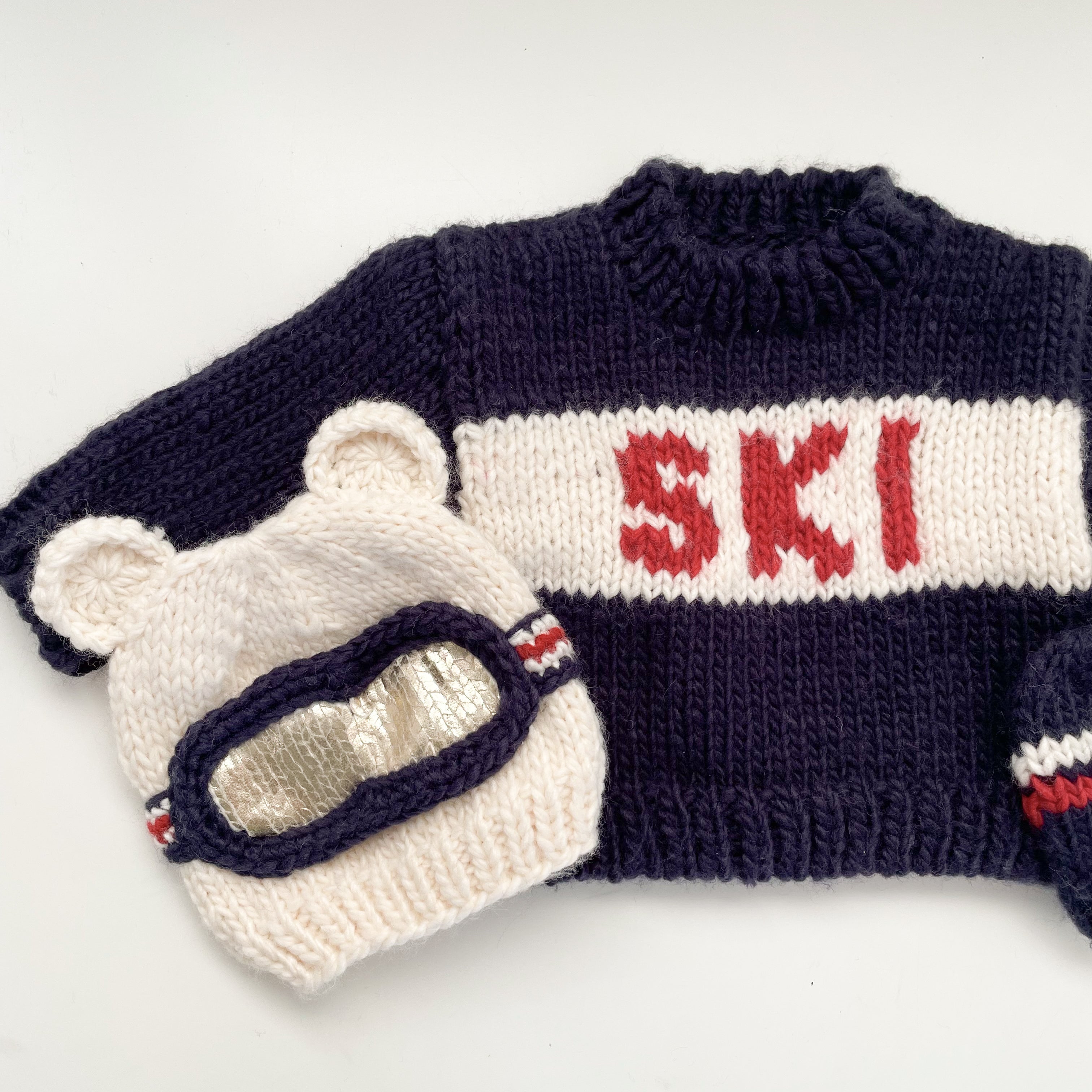 Ski Goggles Beanie, Bear