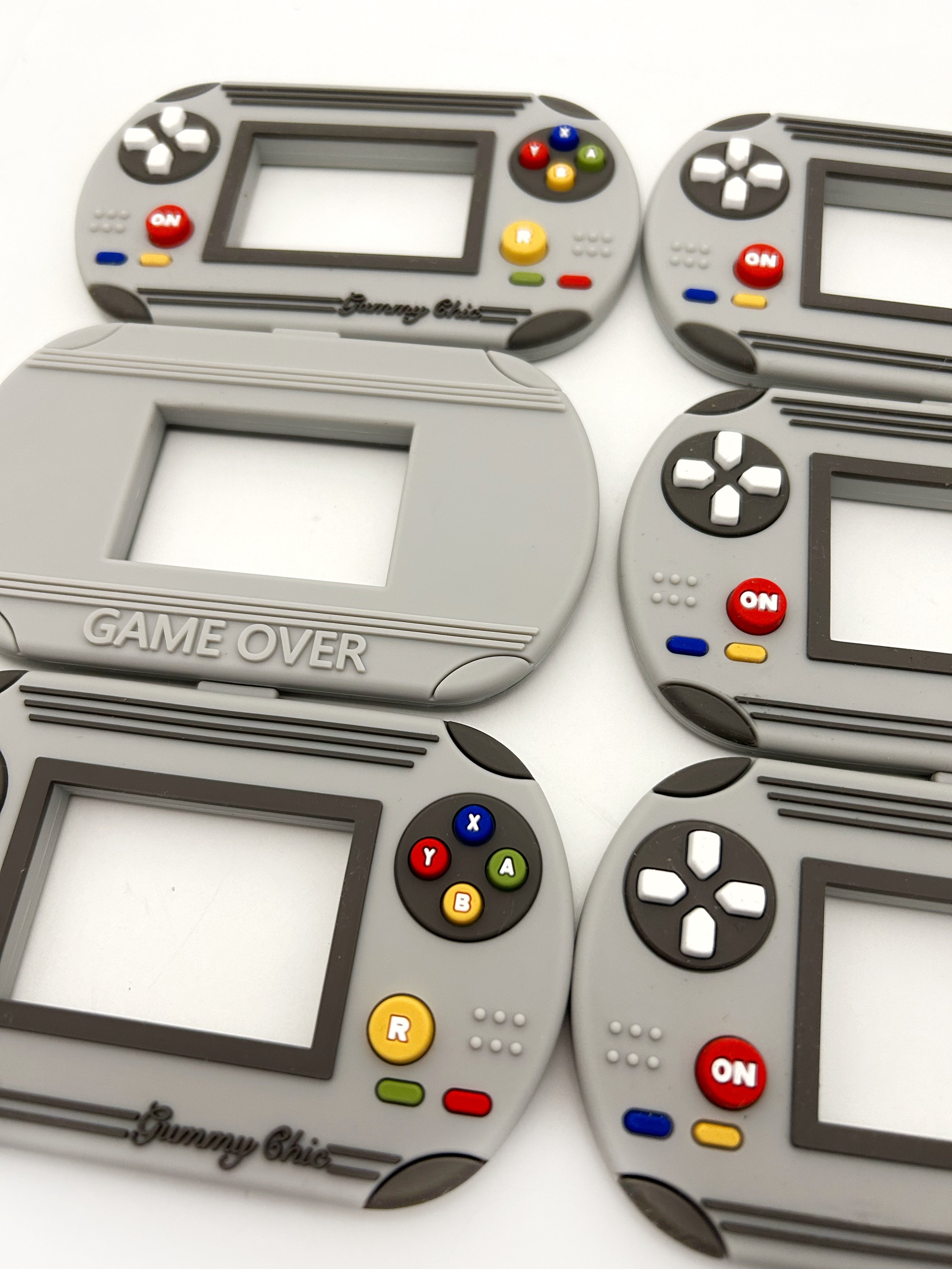 Handheld Video Game Silicone Teether: Nostalgic & Safe Choice