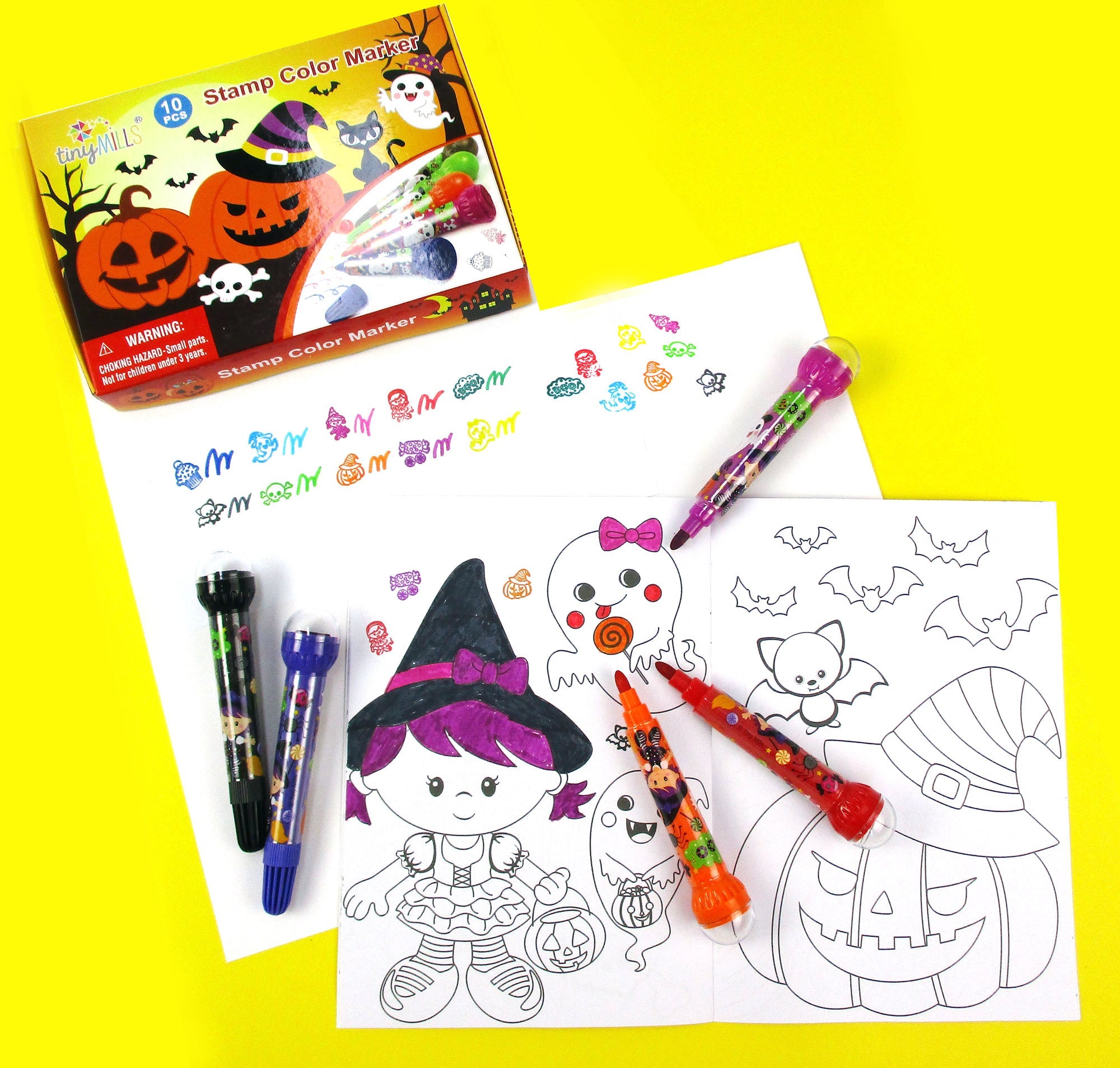 Halloween Stamp Marker Set - Set Of 10