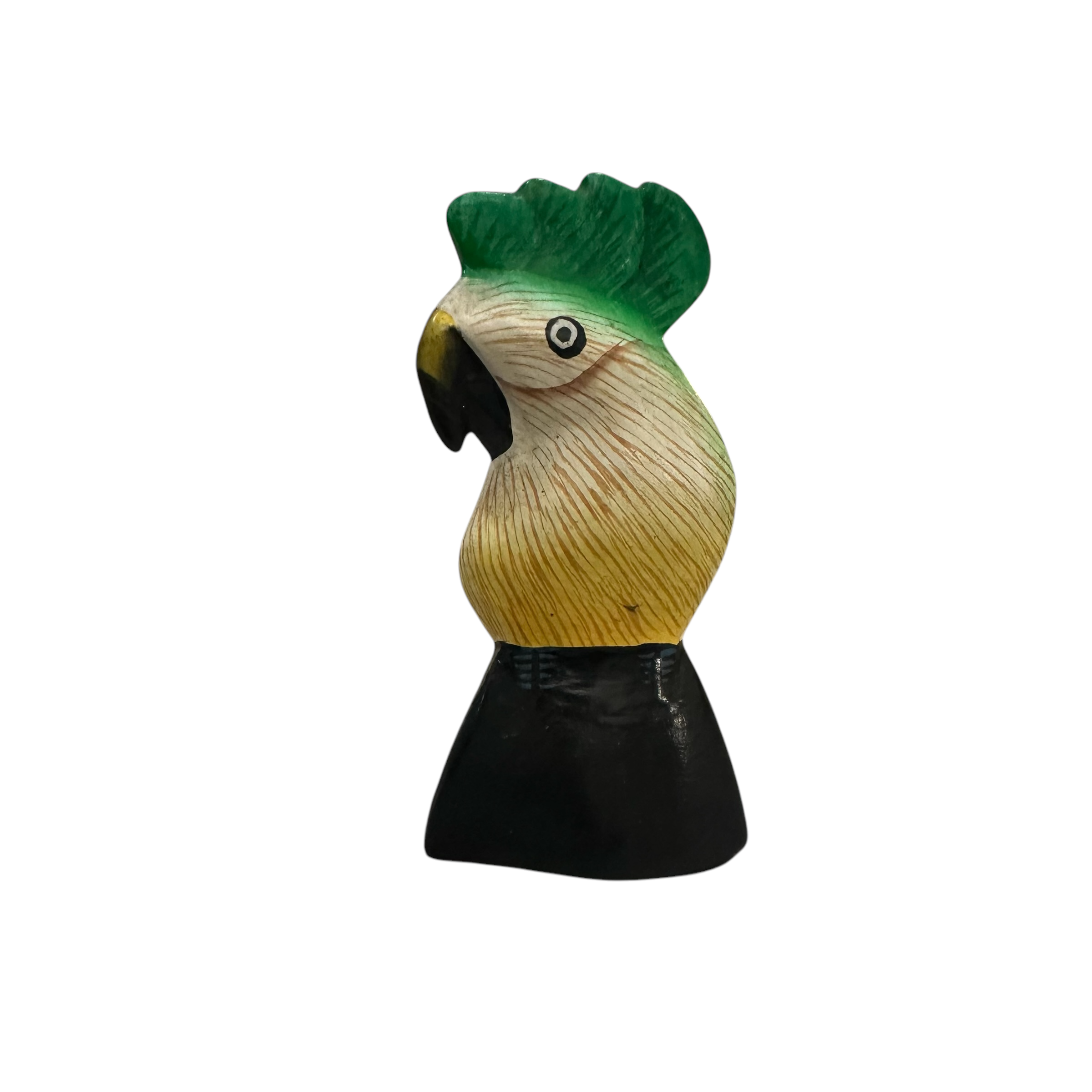 Wooden Parrot Decoration Figurine (green)