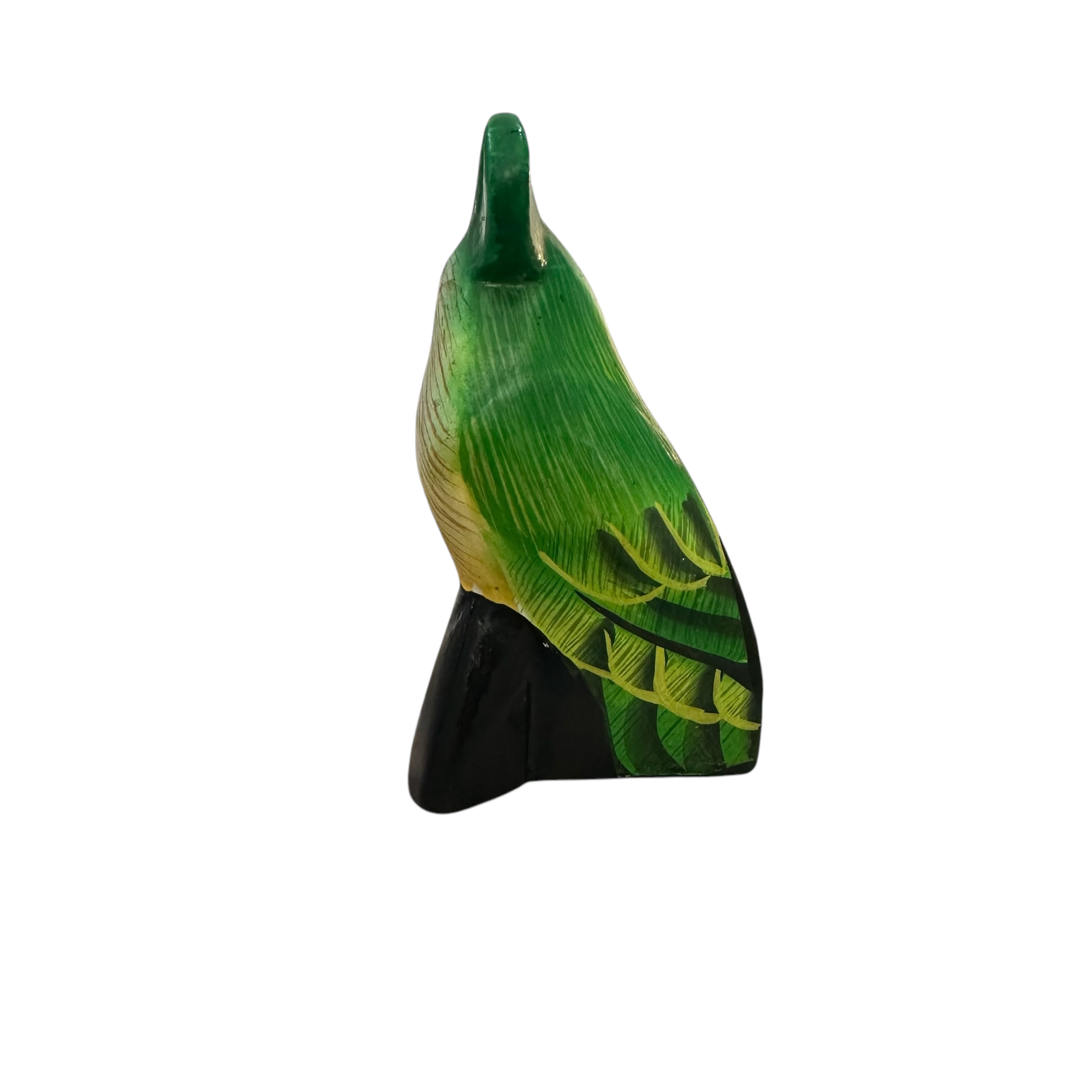 Wooden Parrot Decoration Figurine (green)