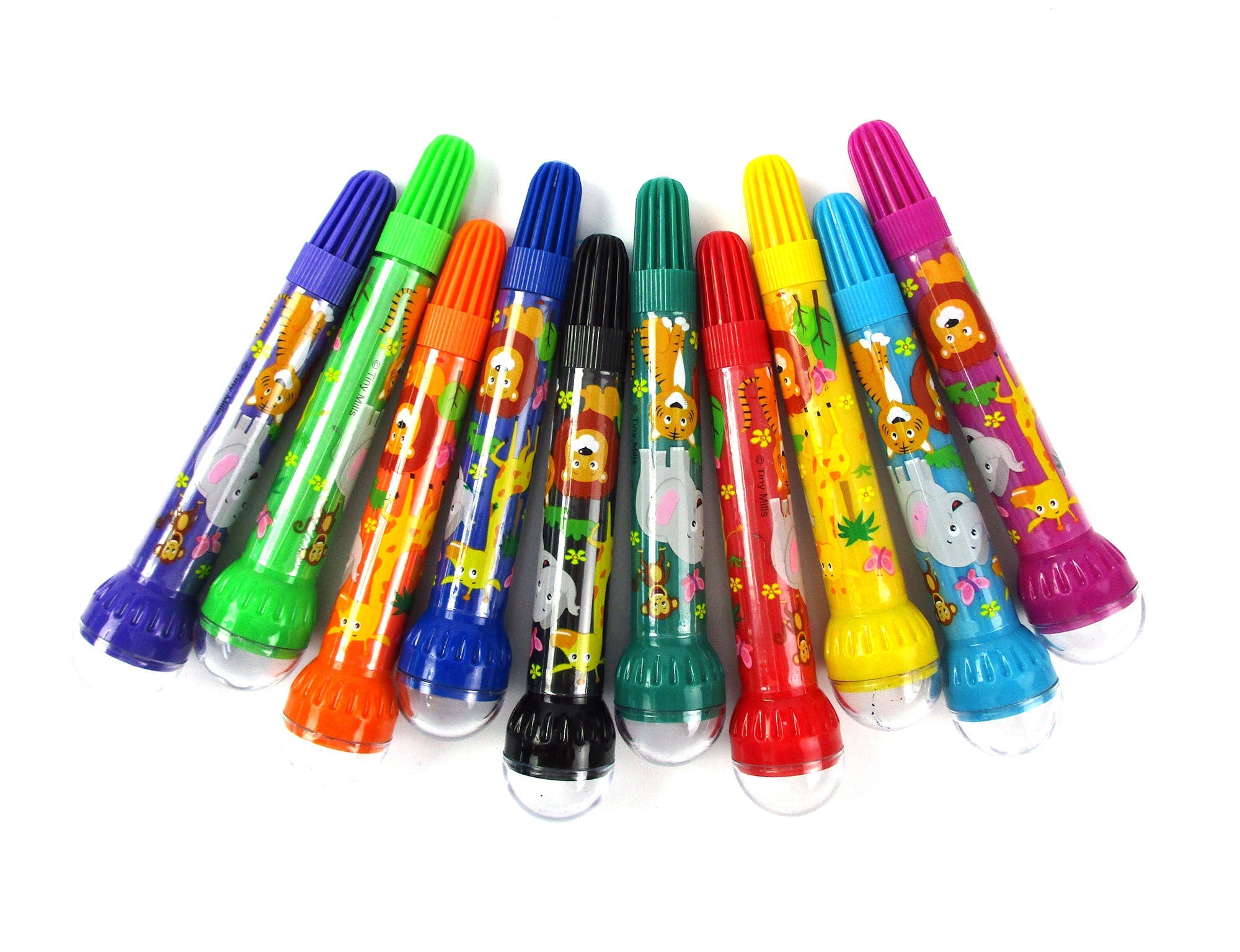 Wild Life Safari Animals Stamp Marker Set - Set Of 10