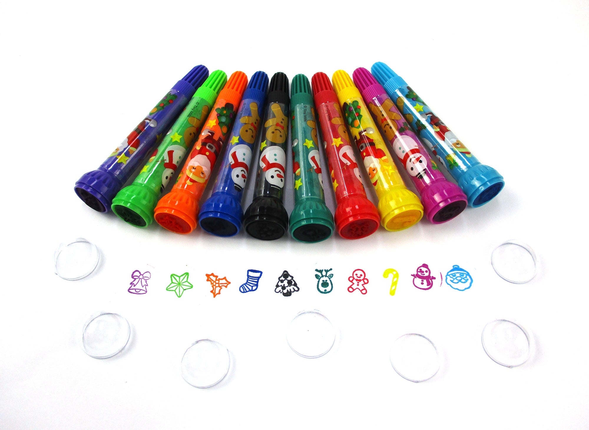 Christmas Stamp Marker Set - Set Of 10