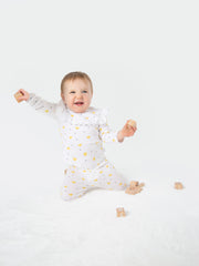 Organic Cotton Leggings - Yellow Hearts