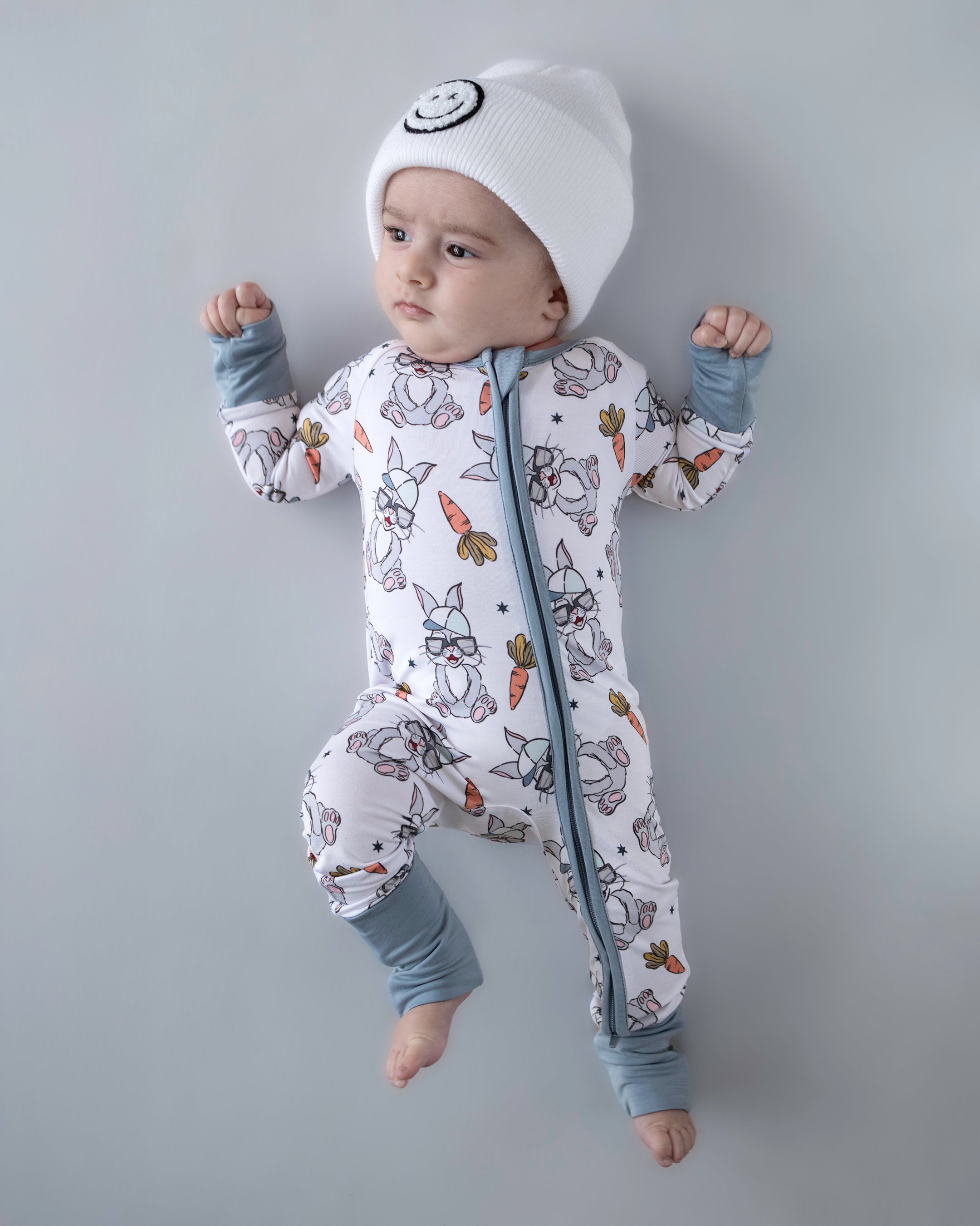 Bamboo Zip Romper | Rad Bunny