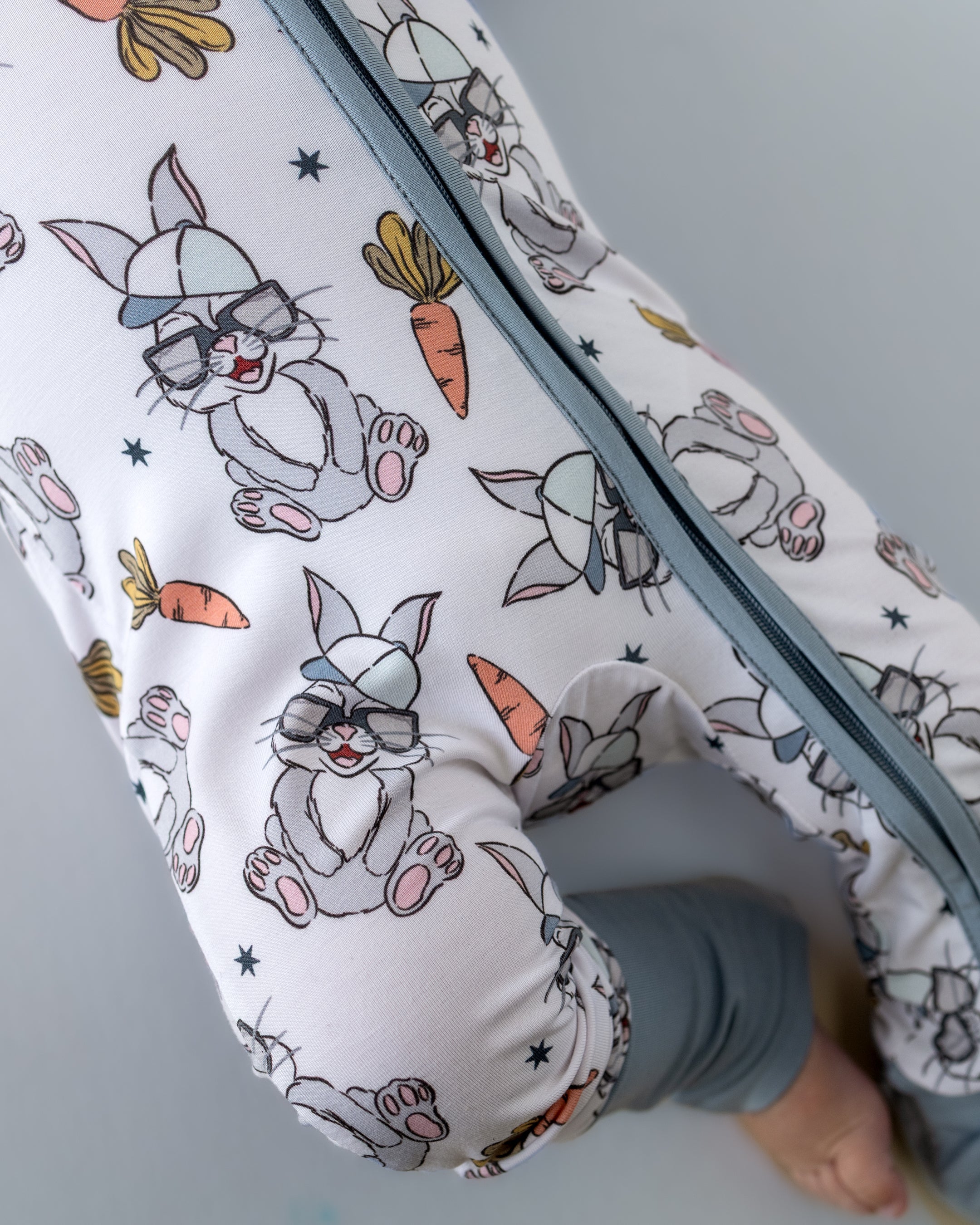 Bamboo Zip Romper | Rad Bunny