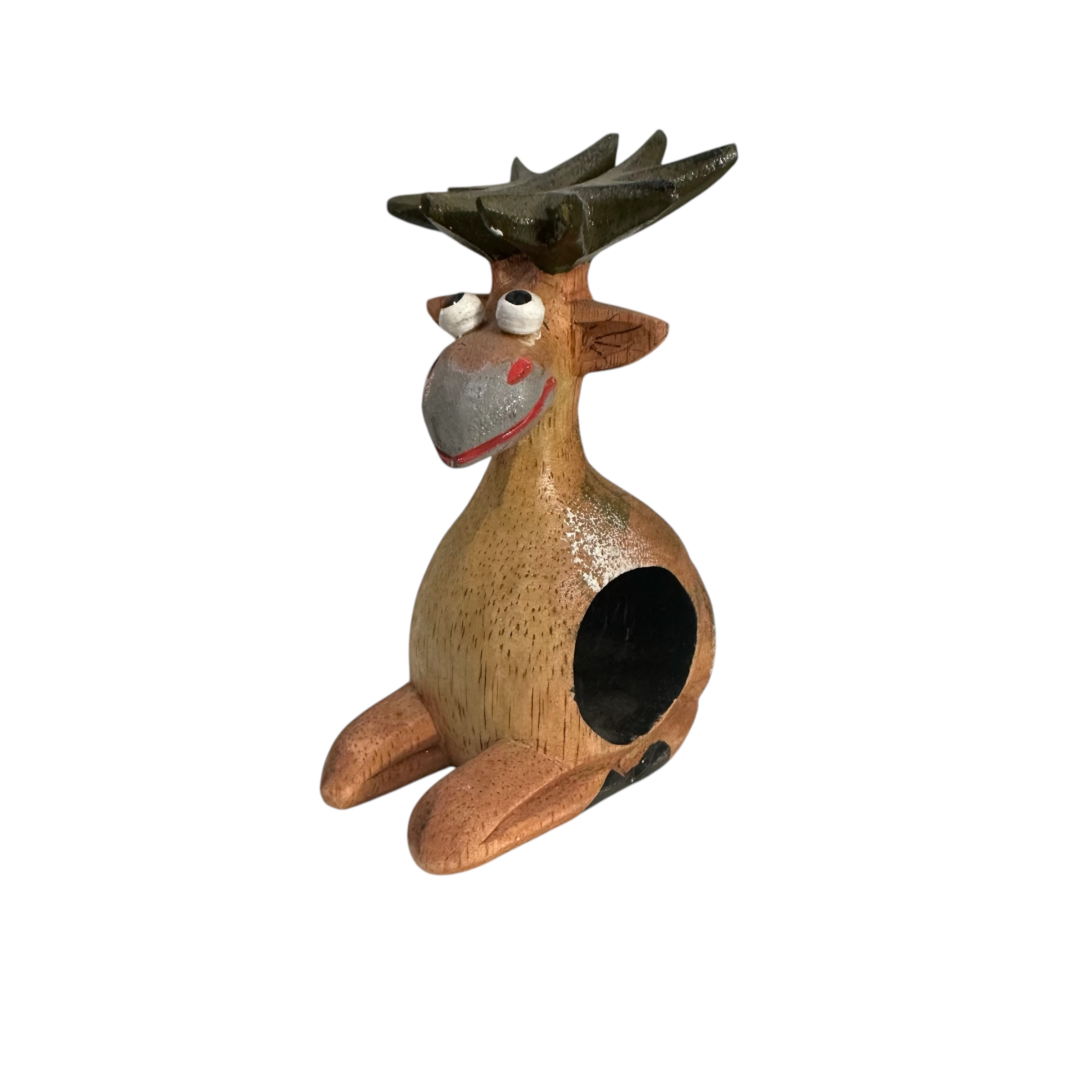 5 Handmade Wooden Moose Napkin Holders