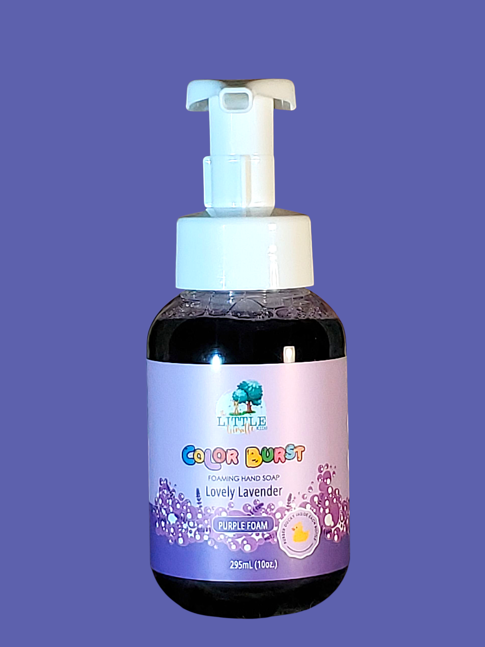 Non-toxic Colorful Foaming Hand Soap. Purple Foam Lavender Scented