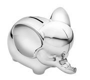Krysaliis Silver-plate Elephant Baby Bank