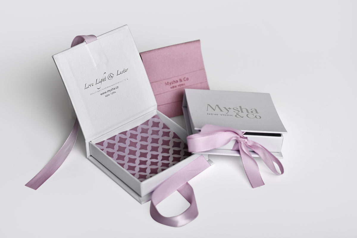 Mysha Silver Diamond Of Love Earrings