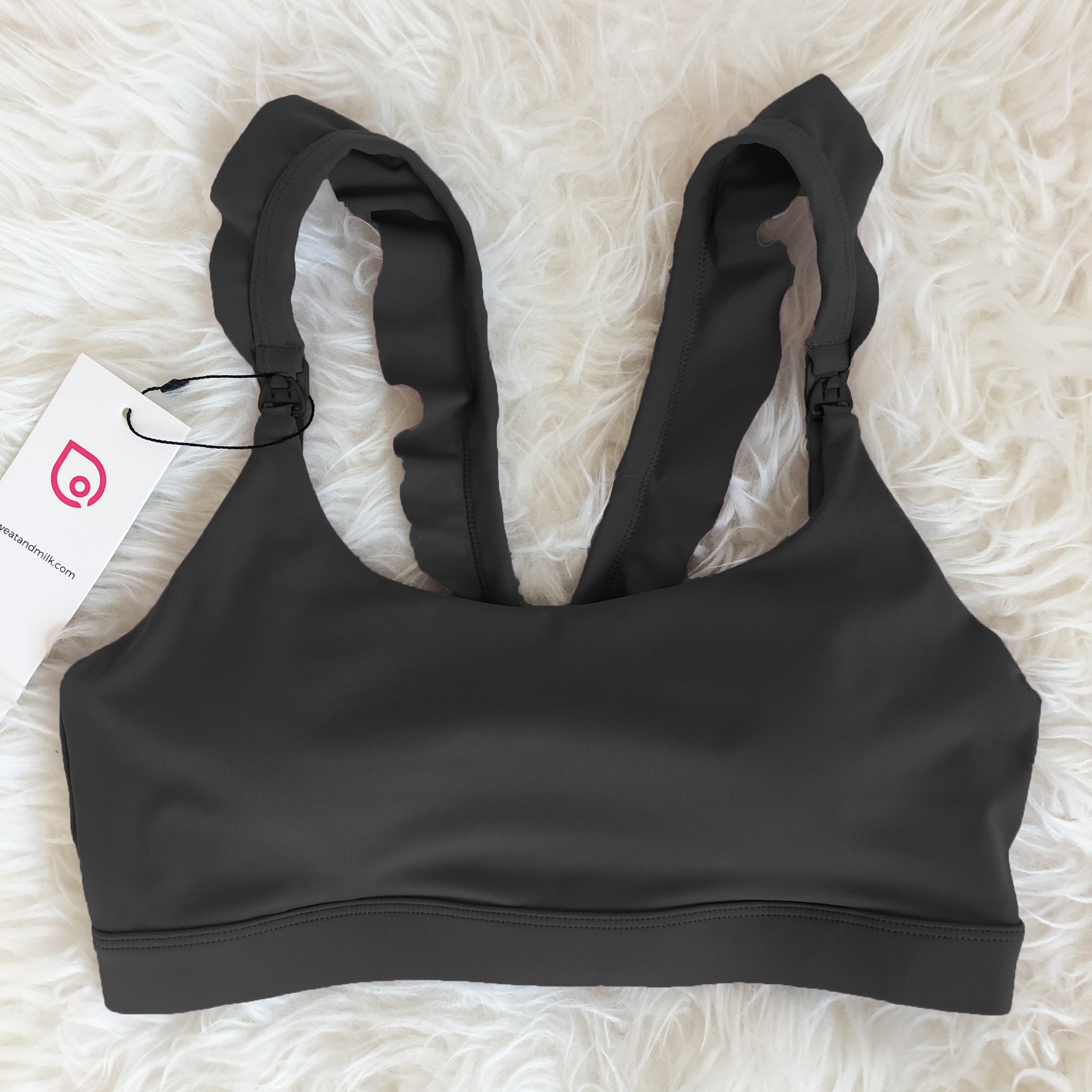 Madison - Medium Support Nursing Sport Bra (noir)