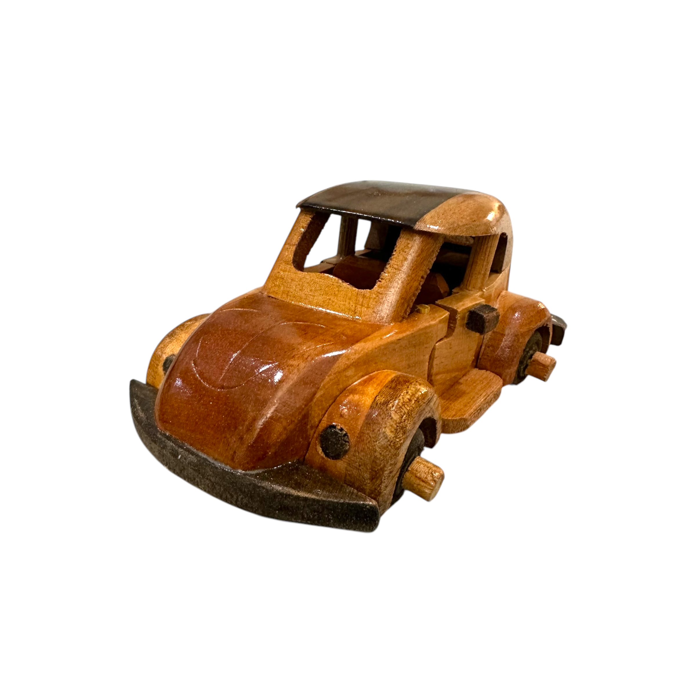 Wooden Beetle Car Decoration