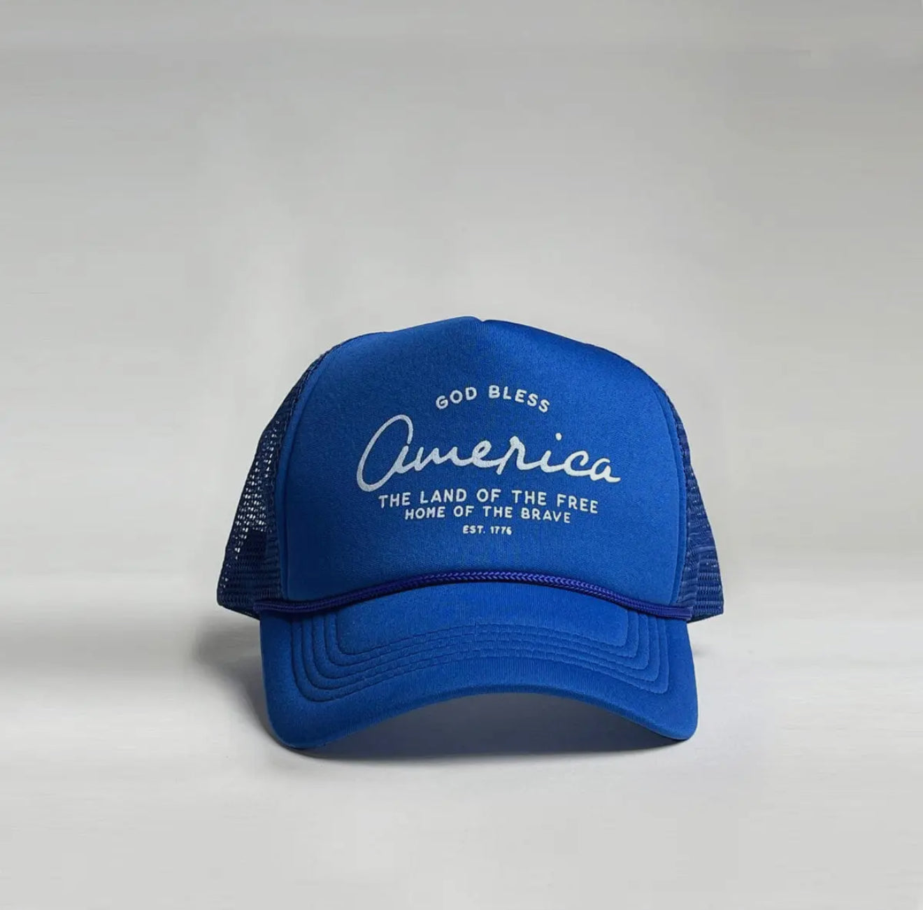 God Bless America - Land Of The Free Trucker Hat