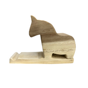 Wooden-horse-phone-holder
