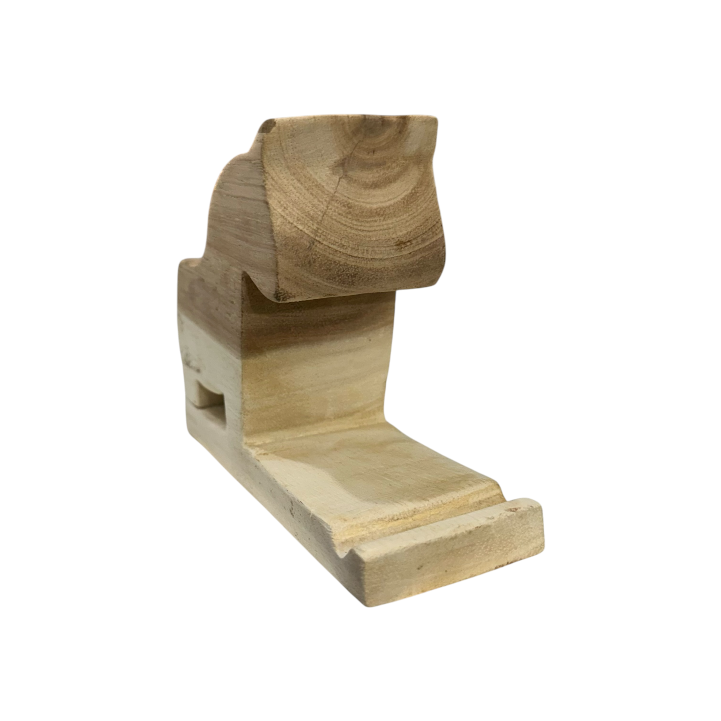 Wooden-horse-phone-holder