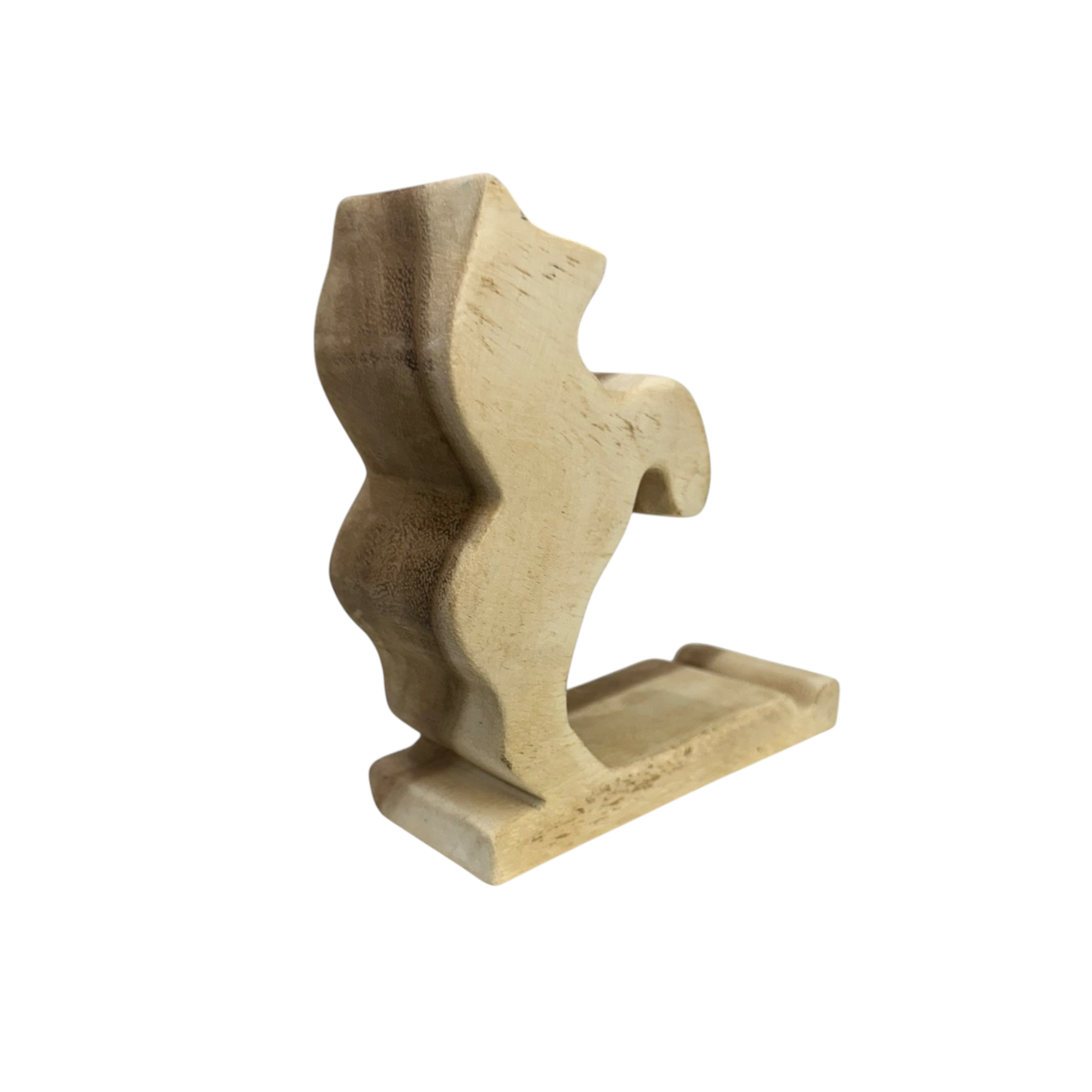 Wooden-standing-horse-phone-stand