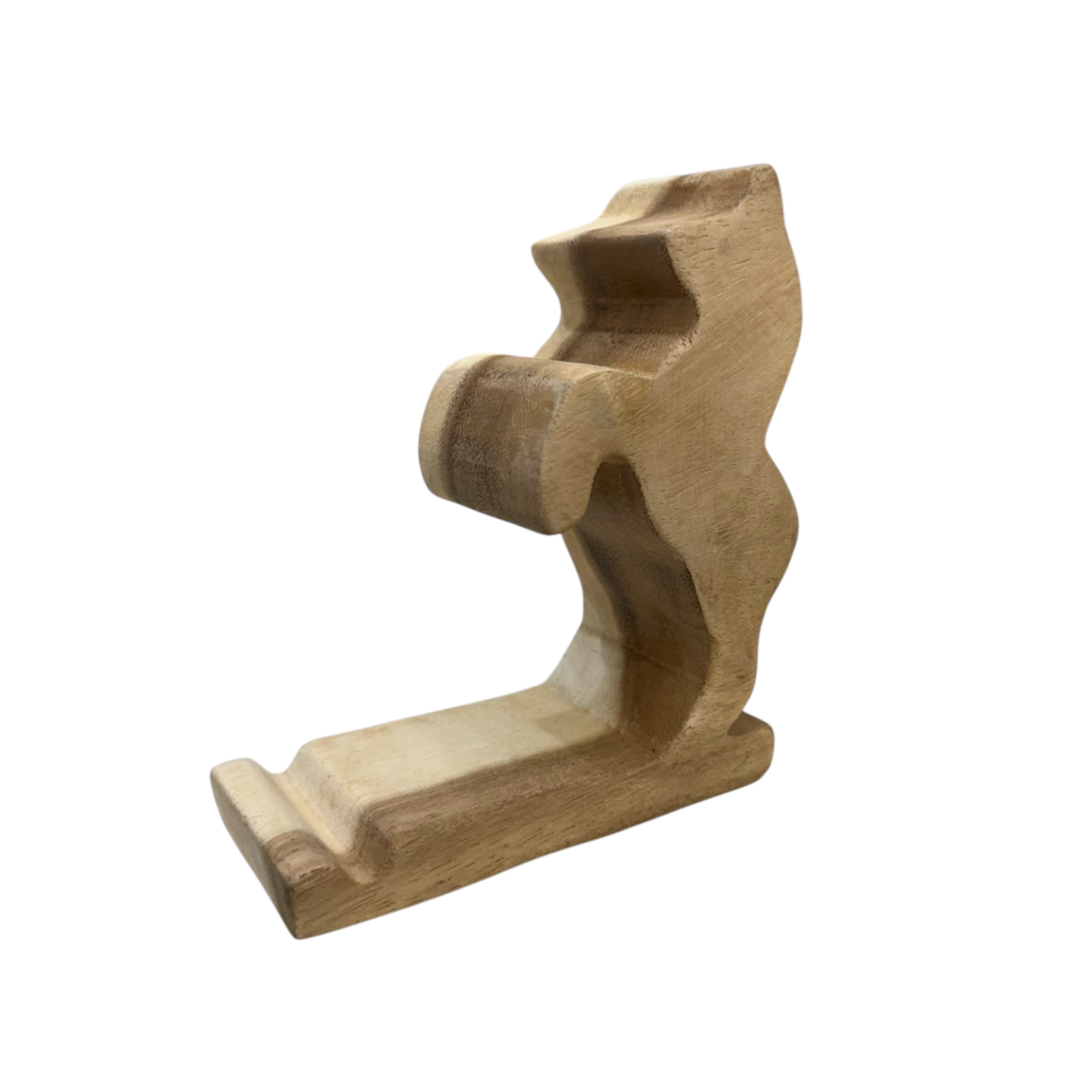 Wooden-standing-horse-phone-stand
