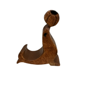 Wooden Seal Phone Holder (dark Oak)