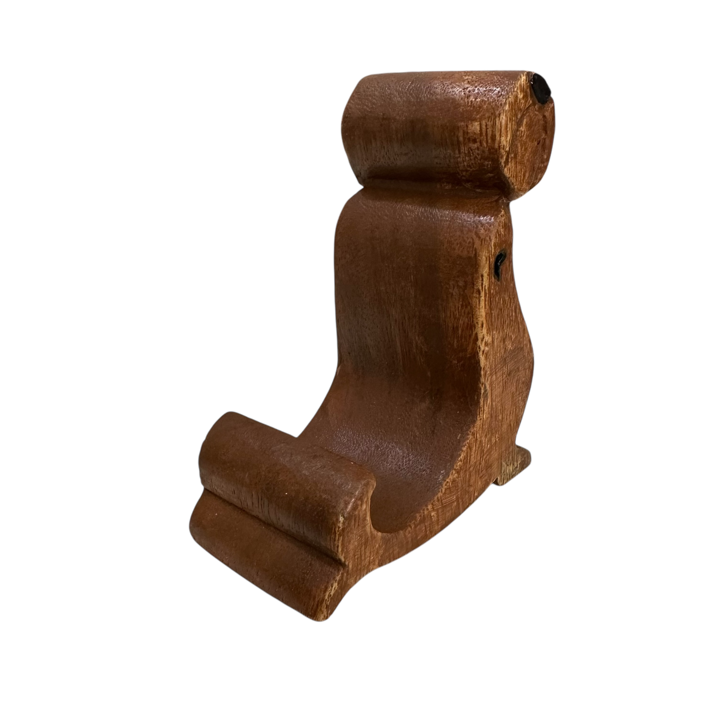 Wooden Seal Phone Holder (dark Oak)
