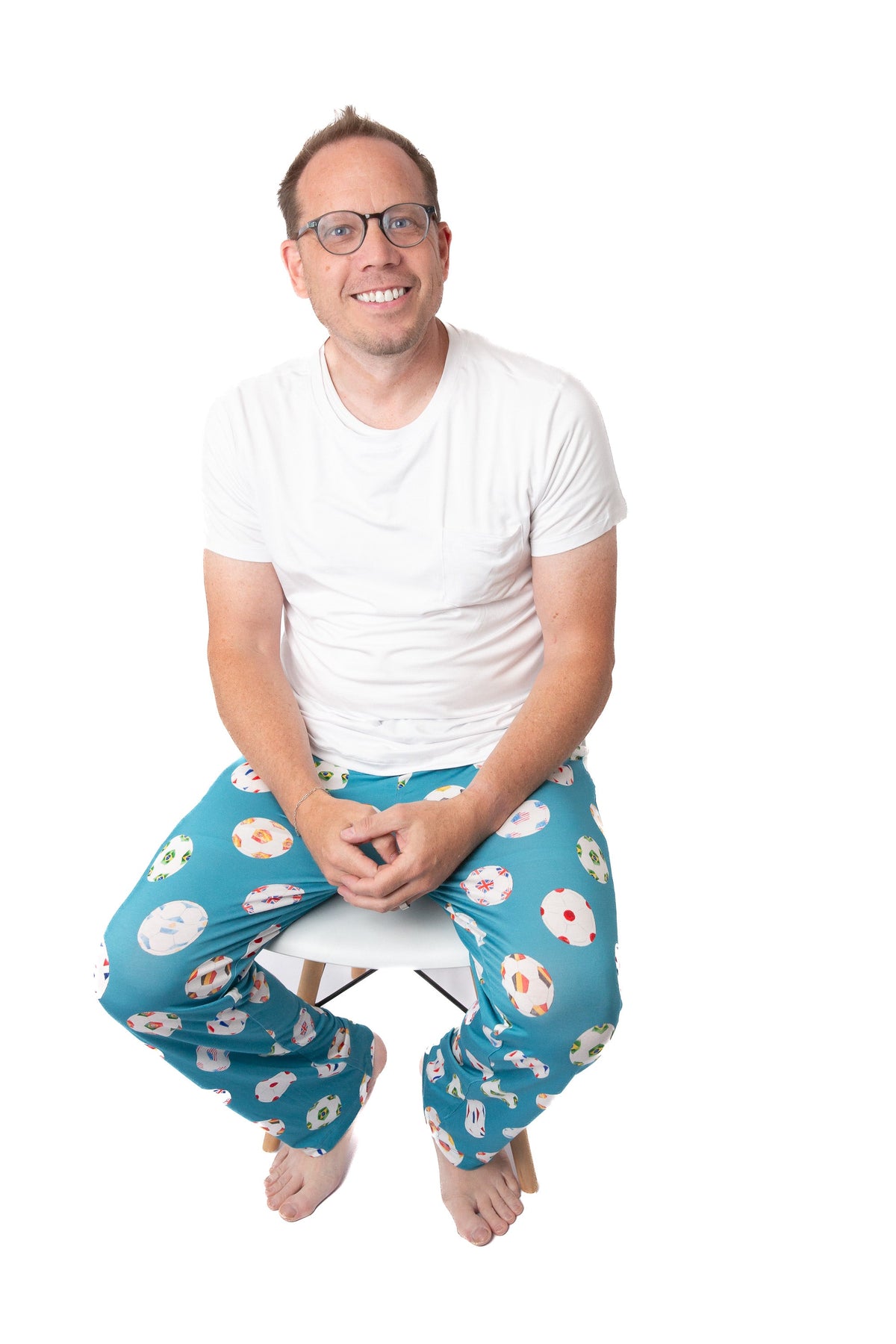 My First Soccer Match Men’s Bamboo Pajamas | Soccer Sleepwear Set