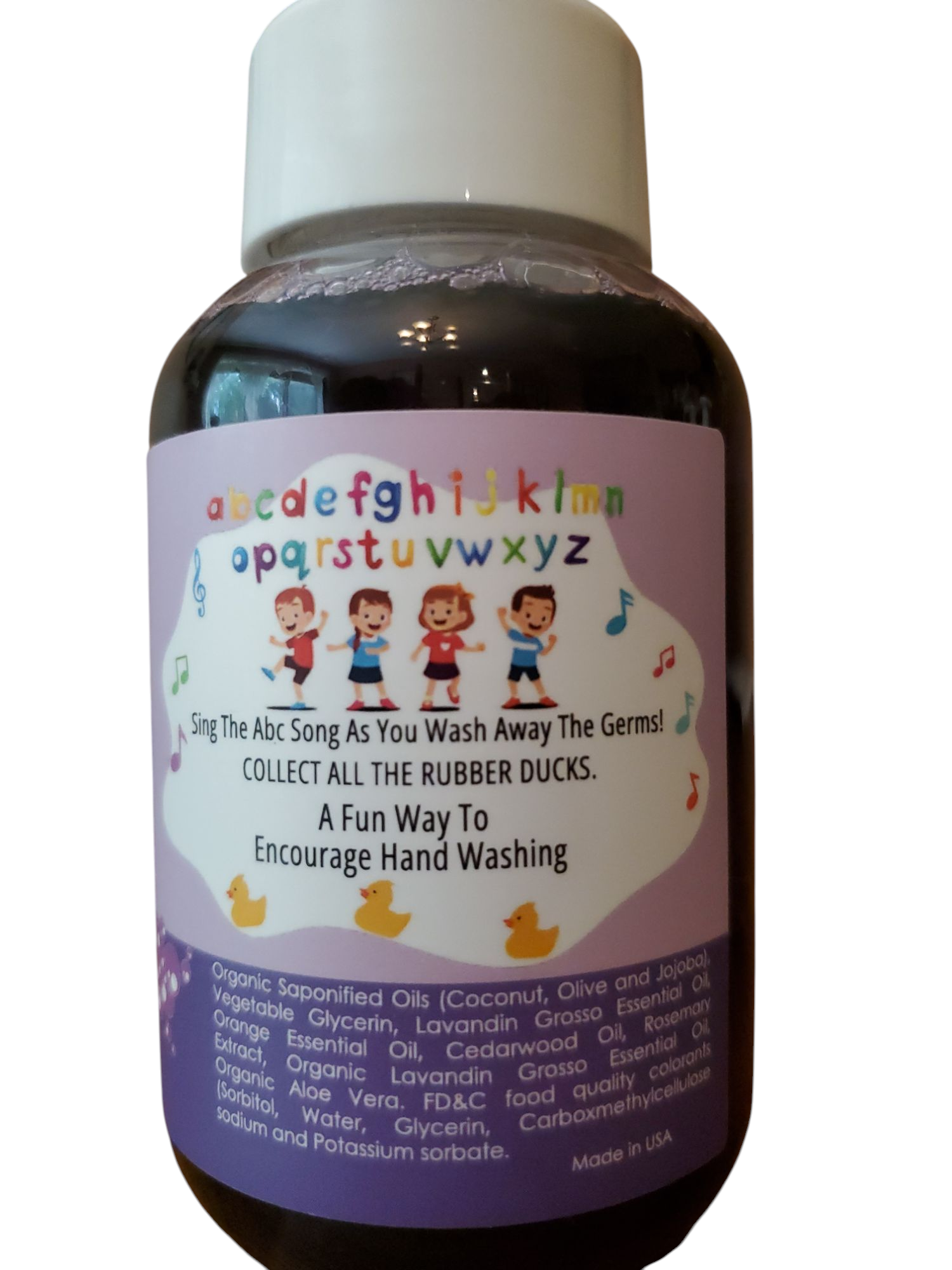 Non-toxic Colorful Foaming Hand Soap. Purple Foam Lavender Scented